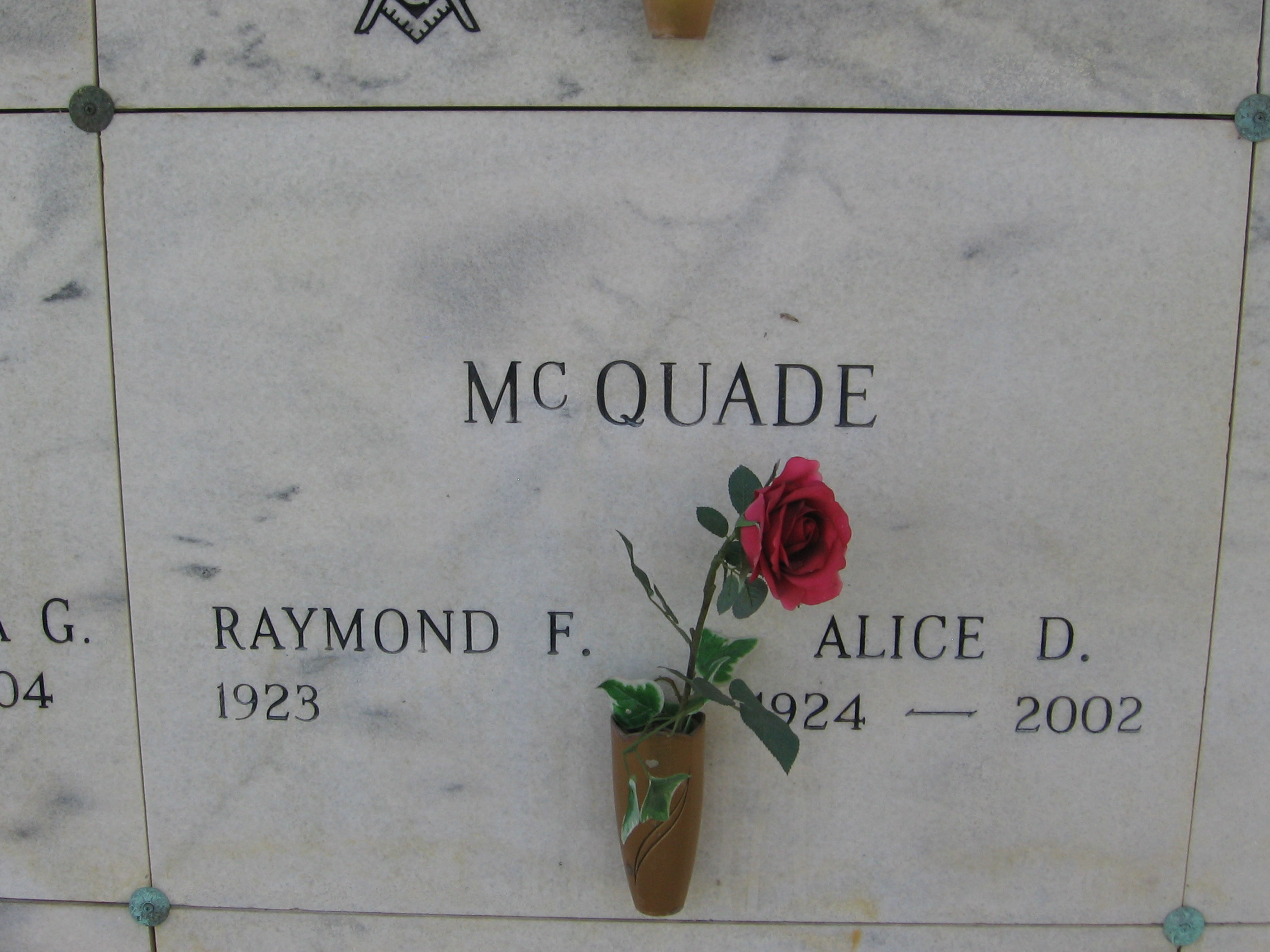 Raymond F McQuade