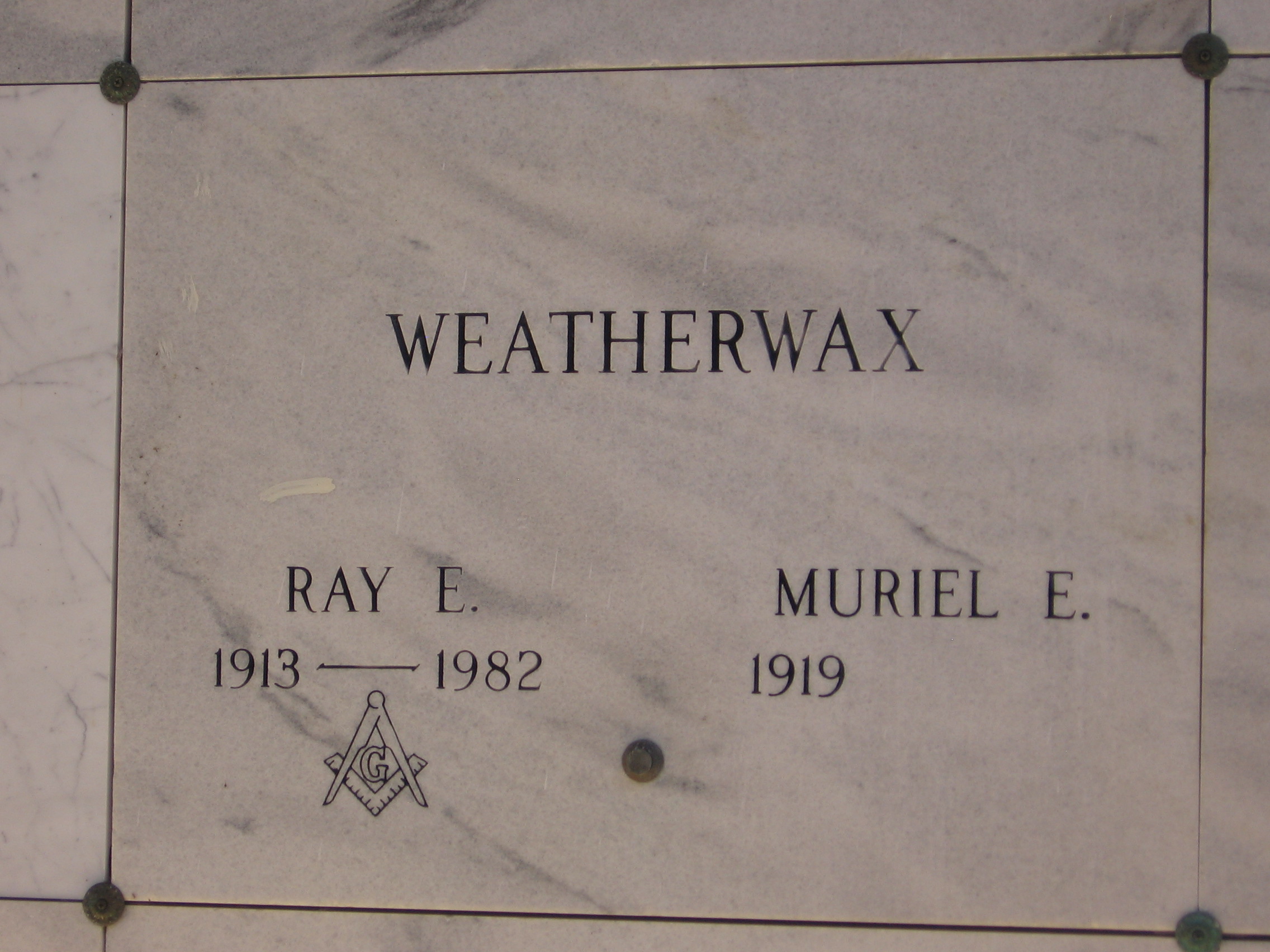 Ray E Weatherwax