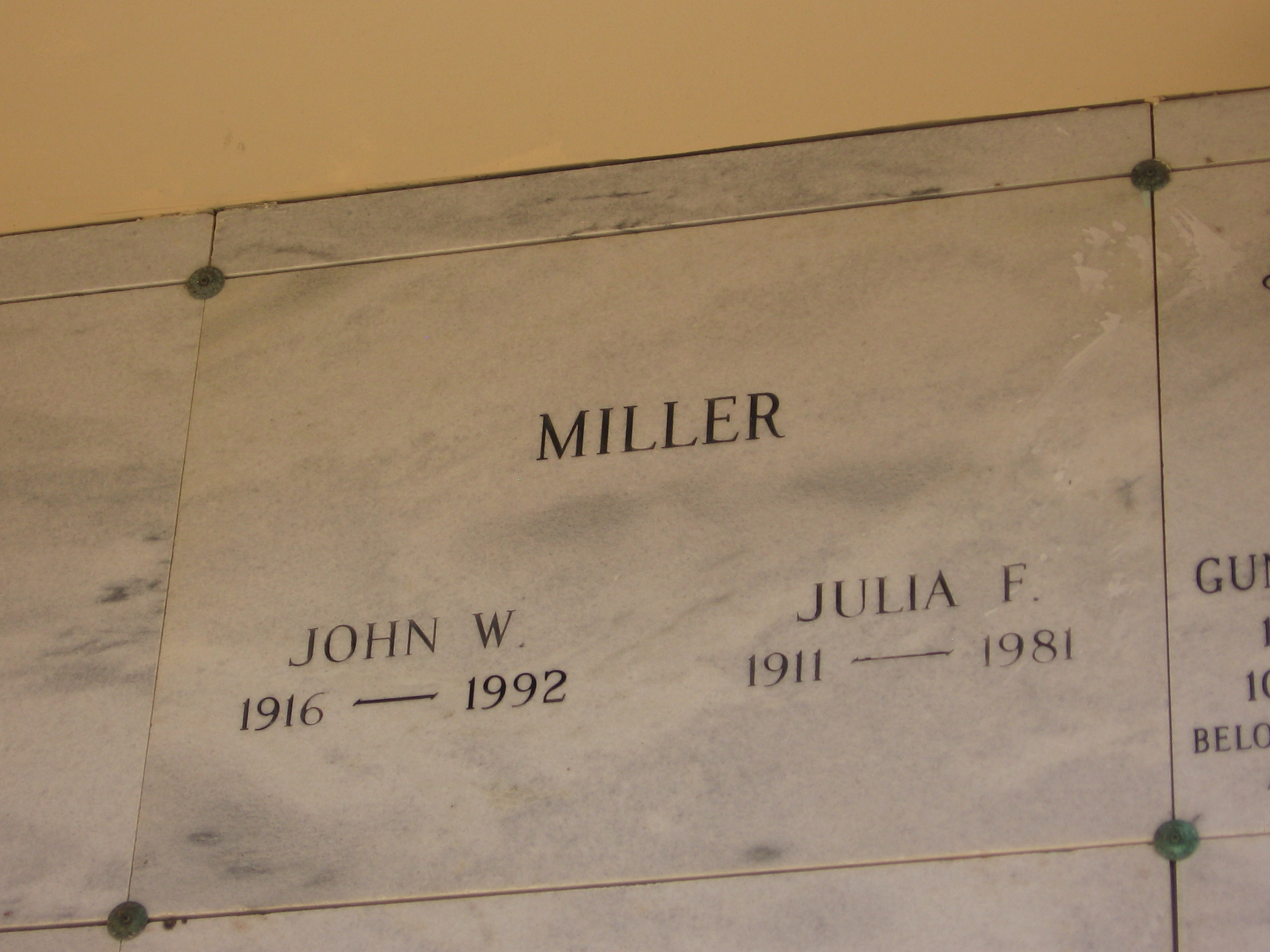 John W Miller