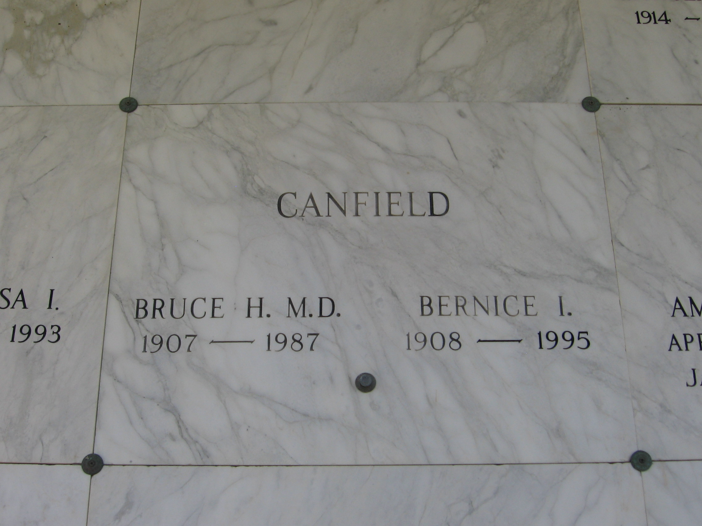Dr Bruce H Canfield