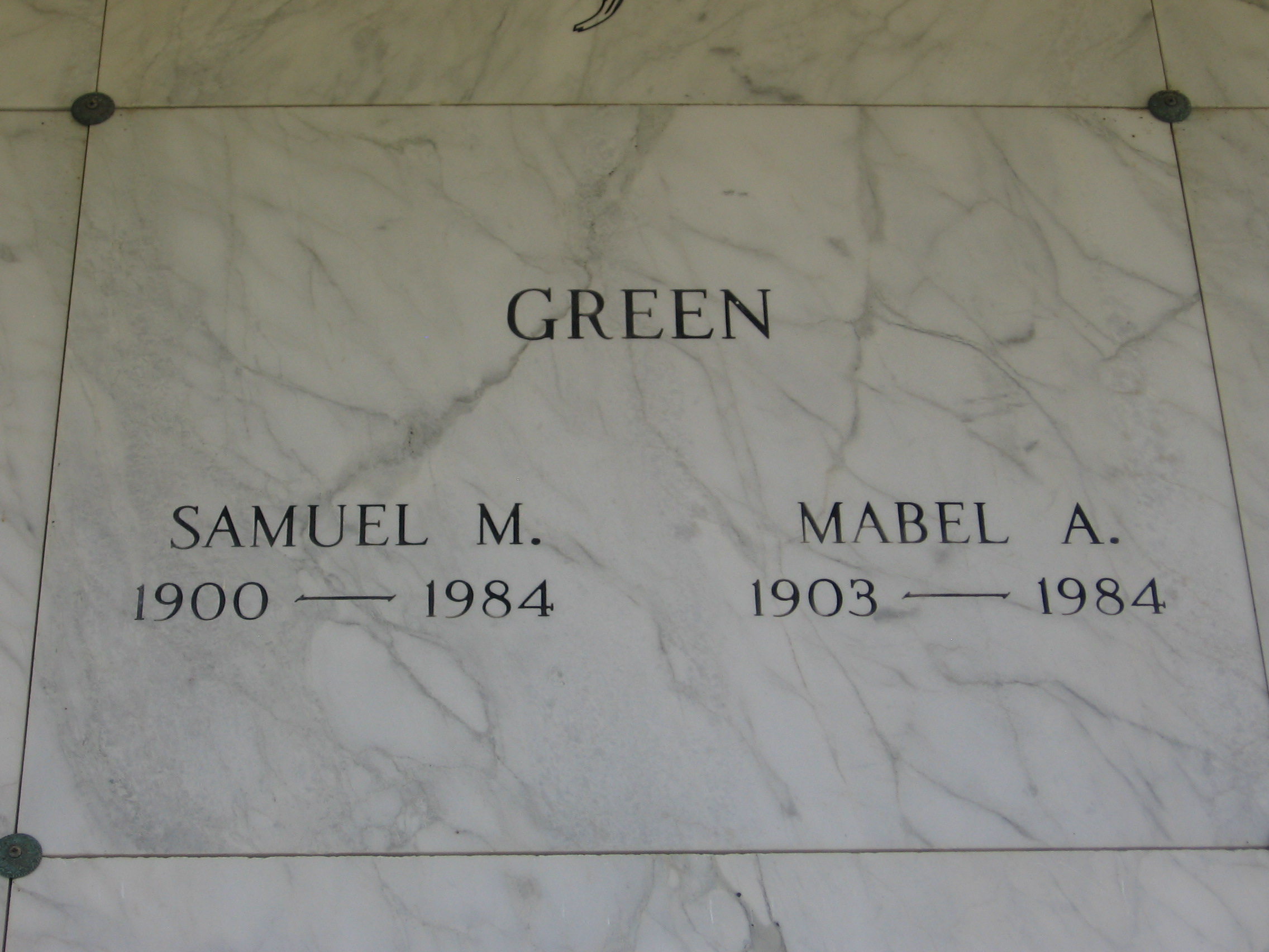 Samuel M Green