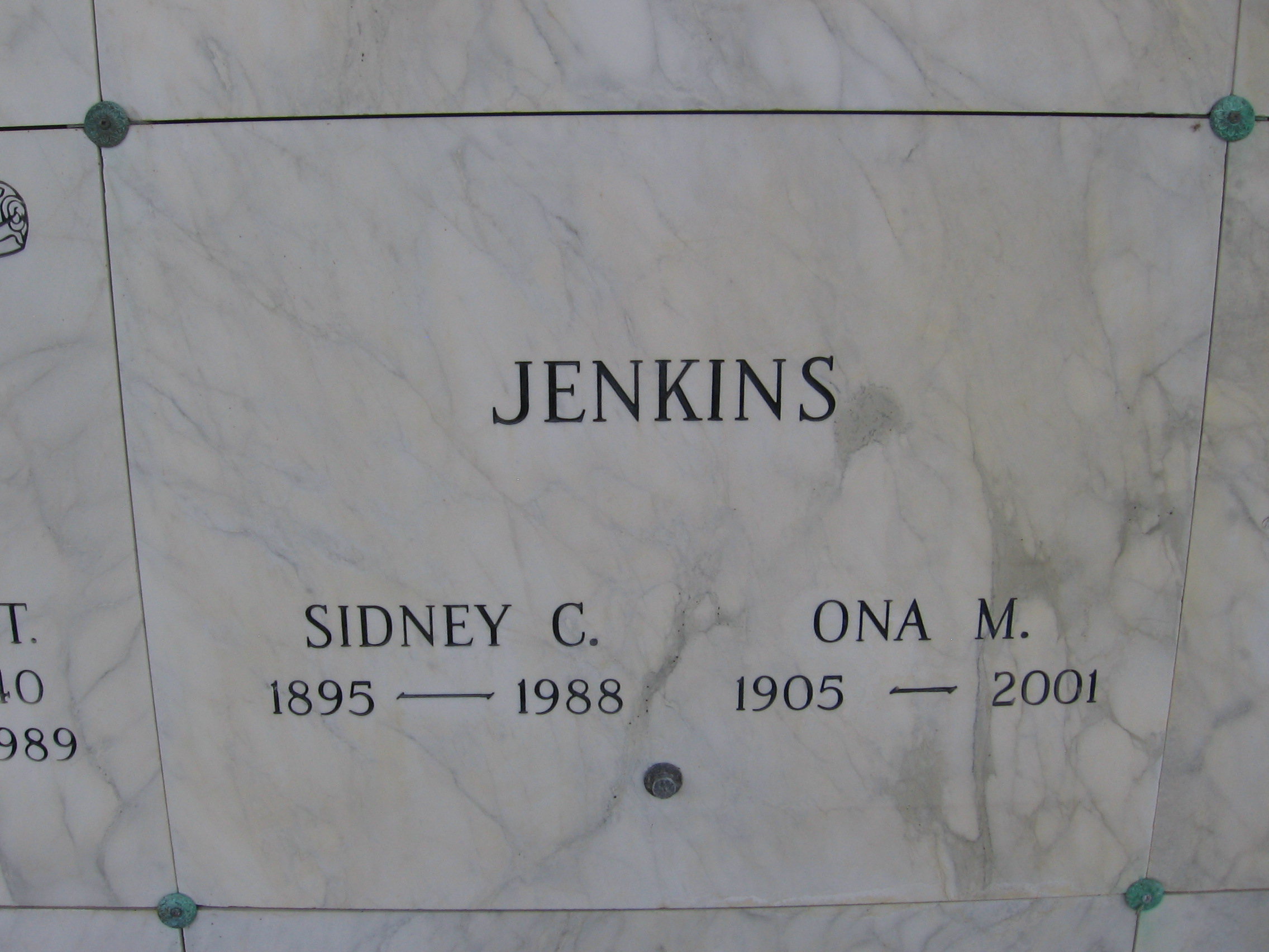 Sidney C Jenkins