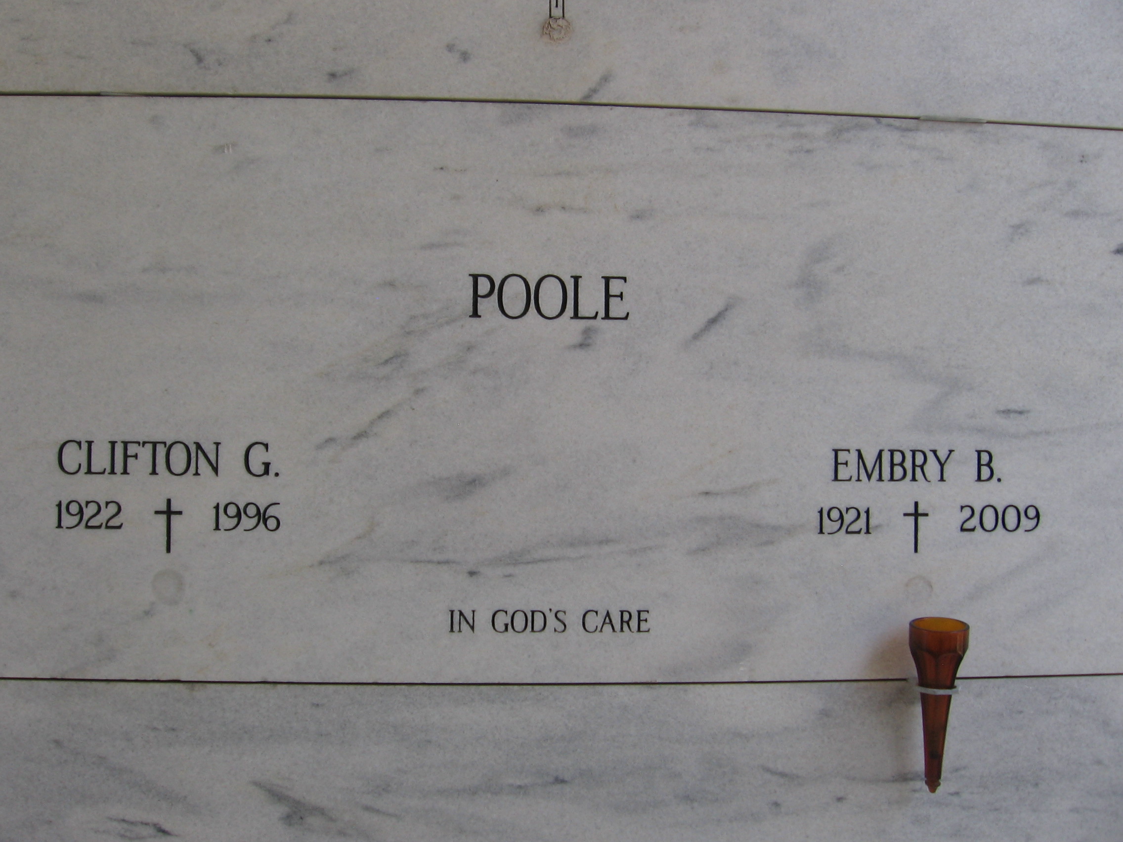 Clifton G Poole