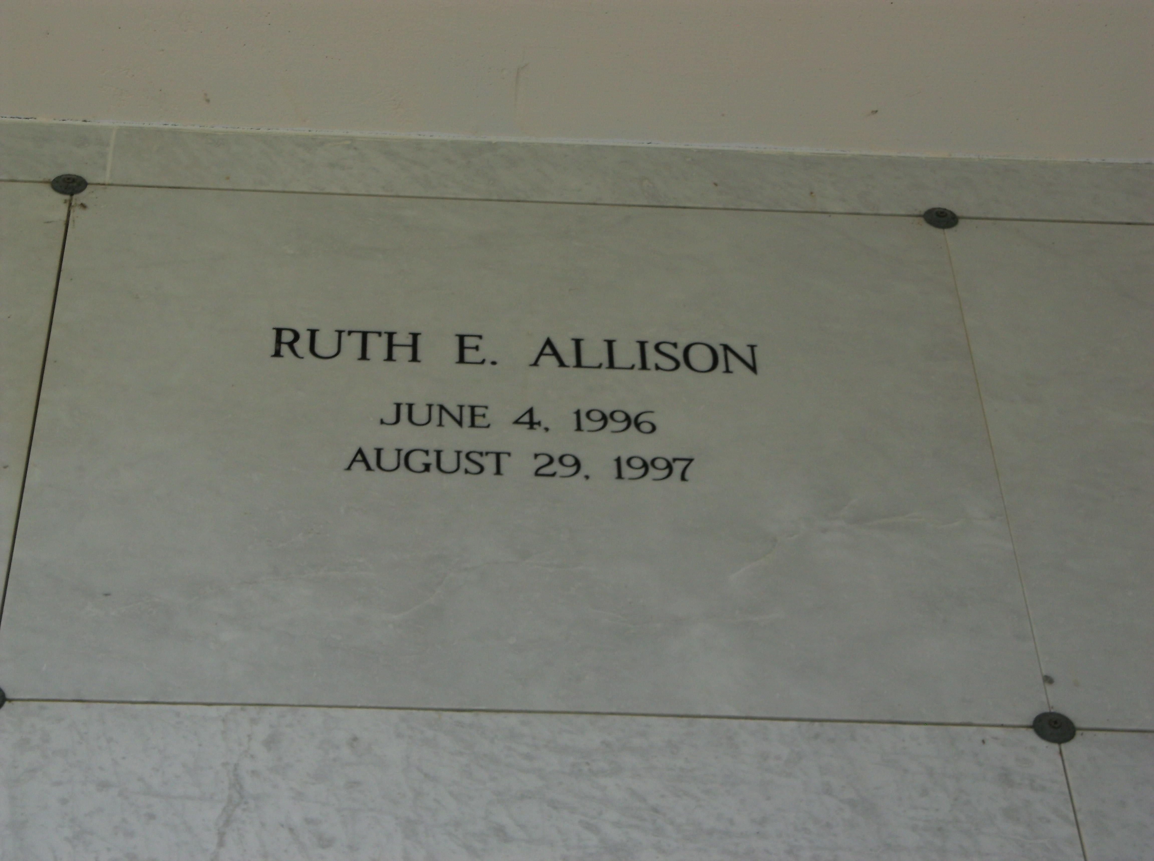 Ruth E Allison