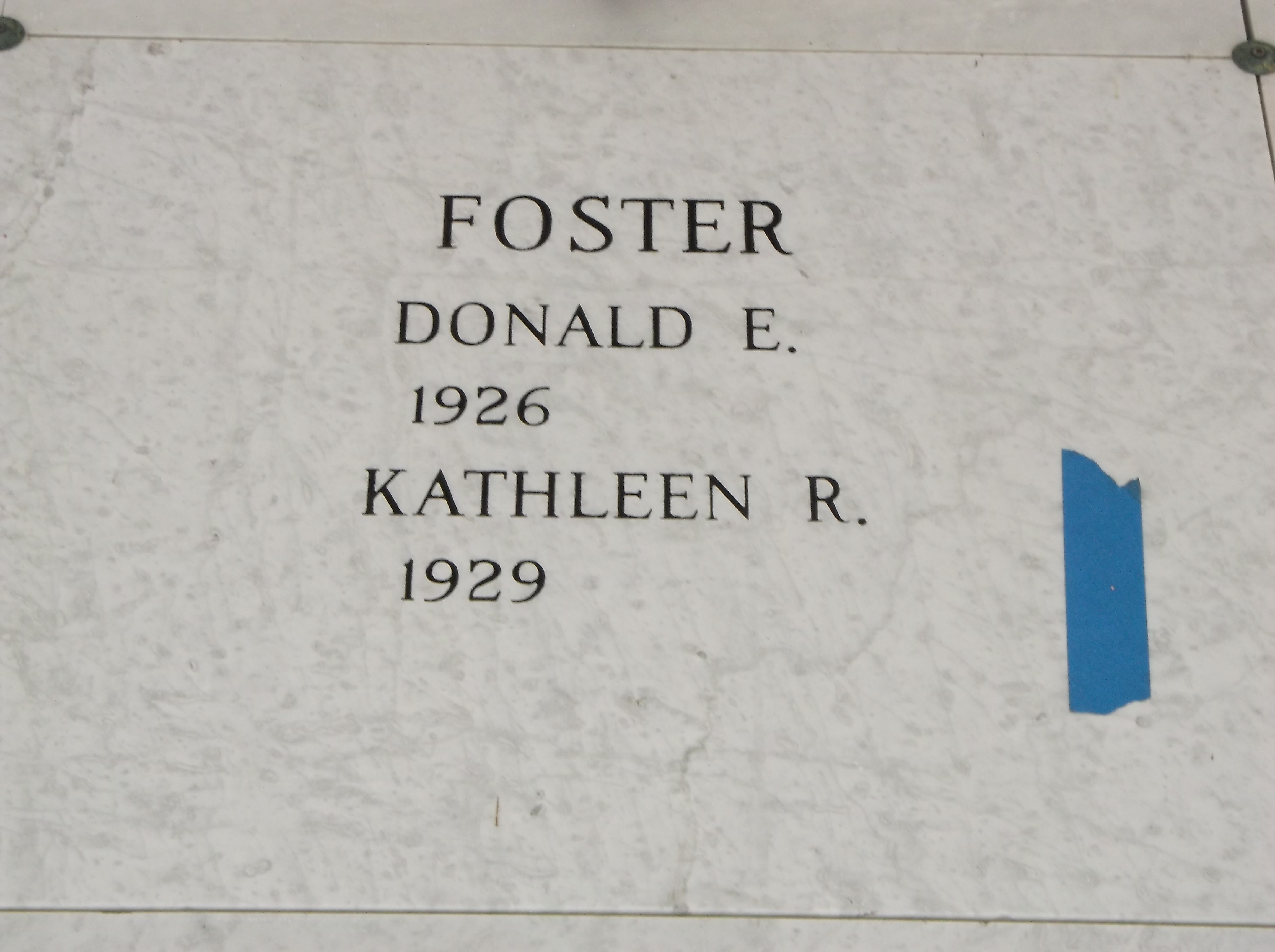 Donald E Foster