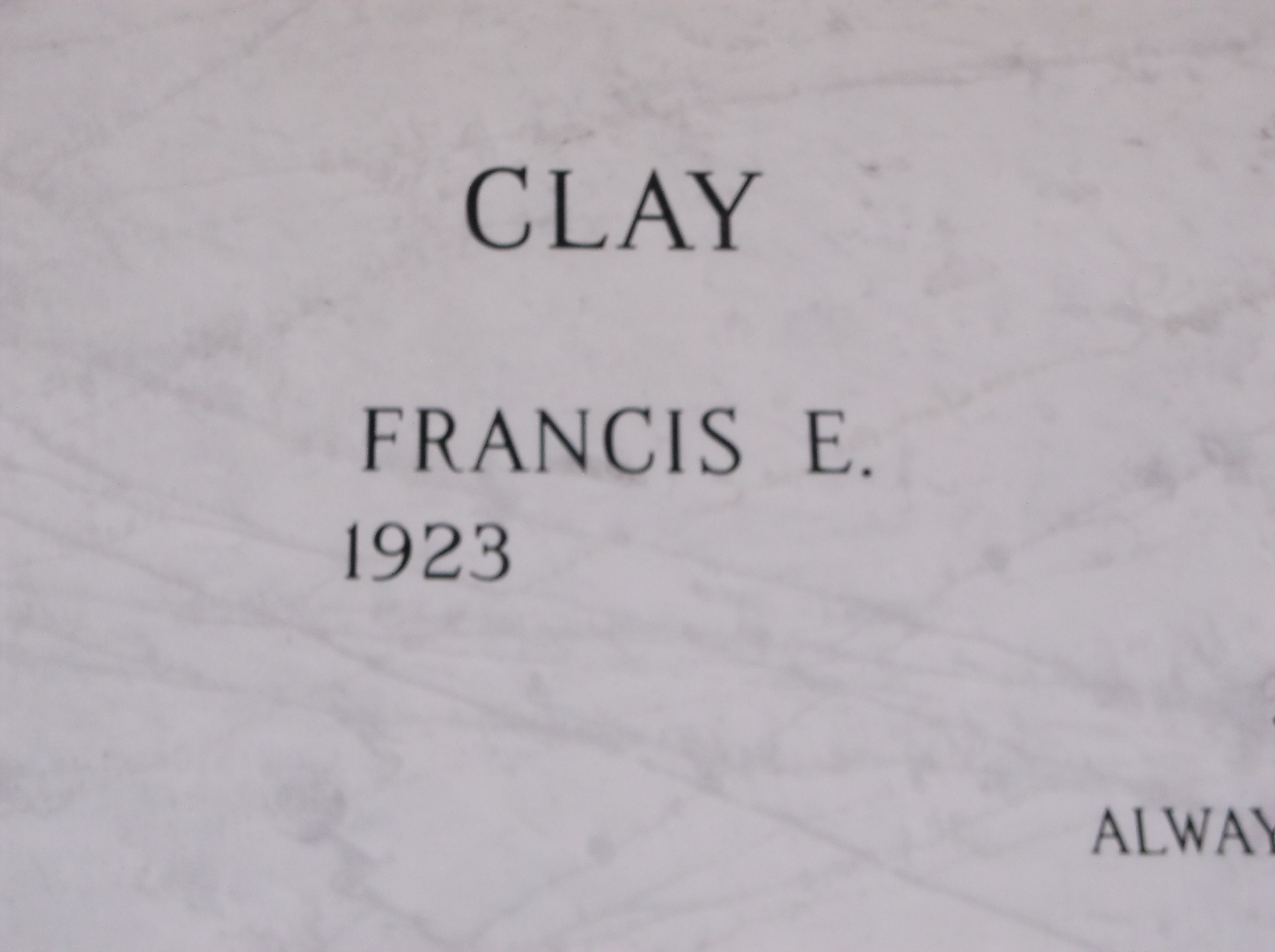 Francis E Clay