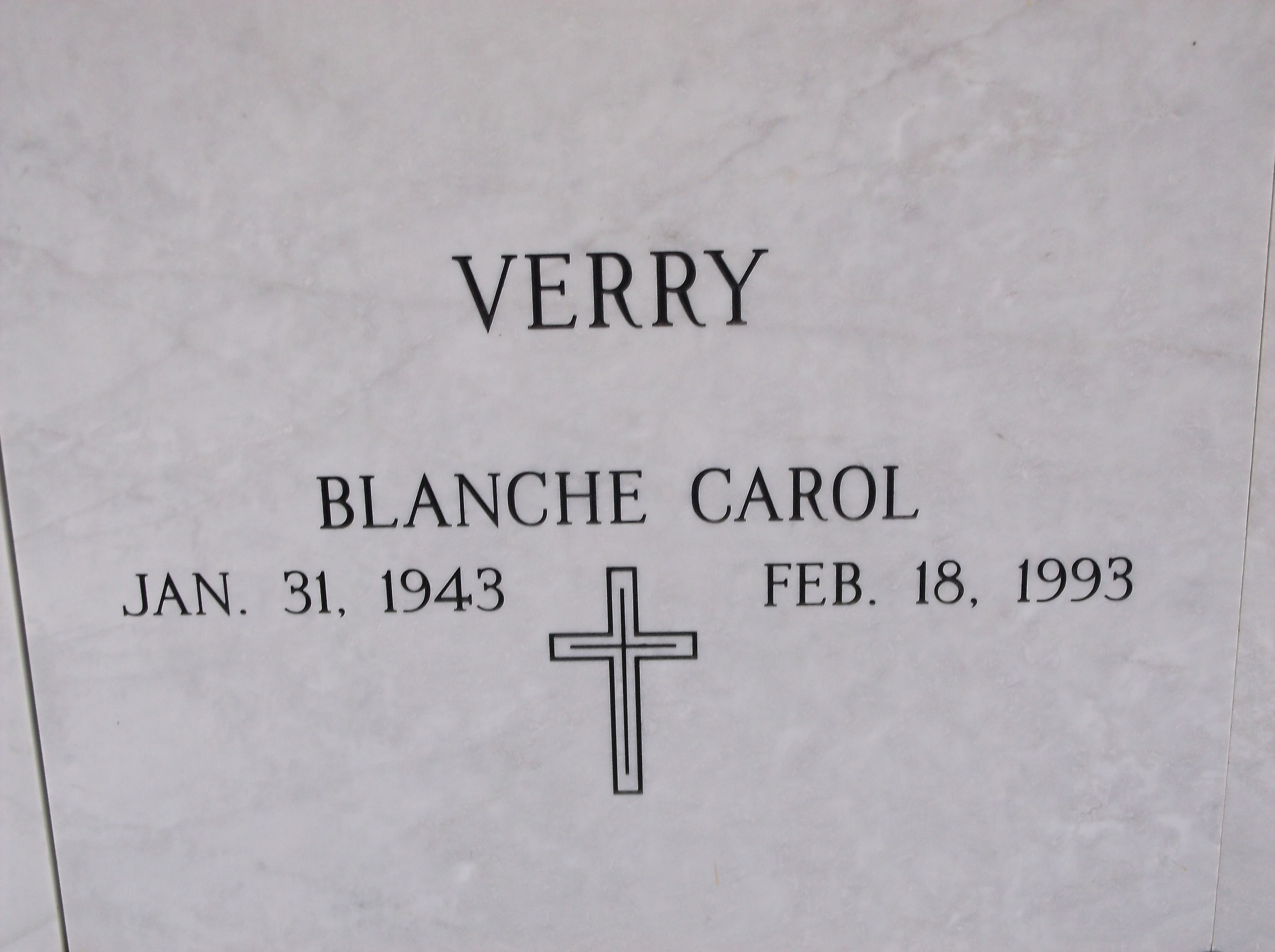 Blanche Carol Verry