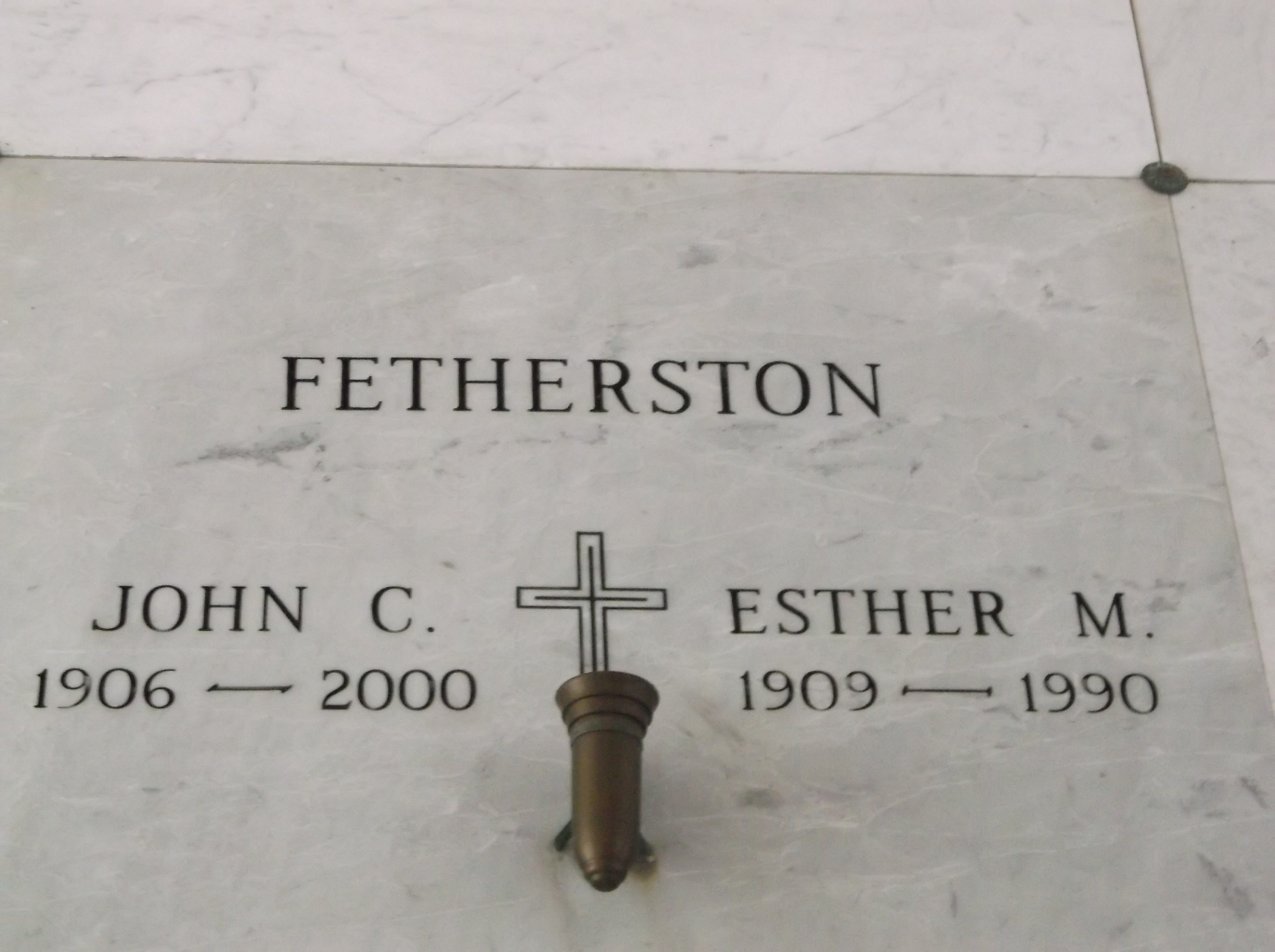 John C Fetherston