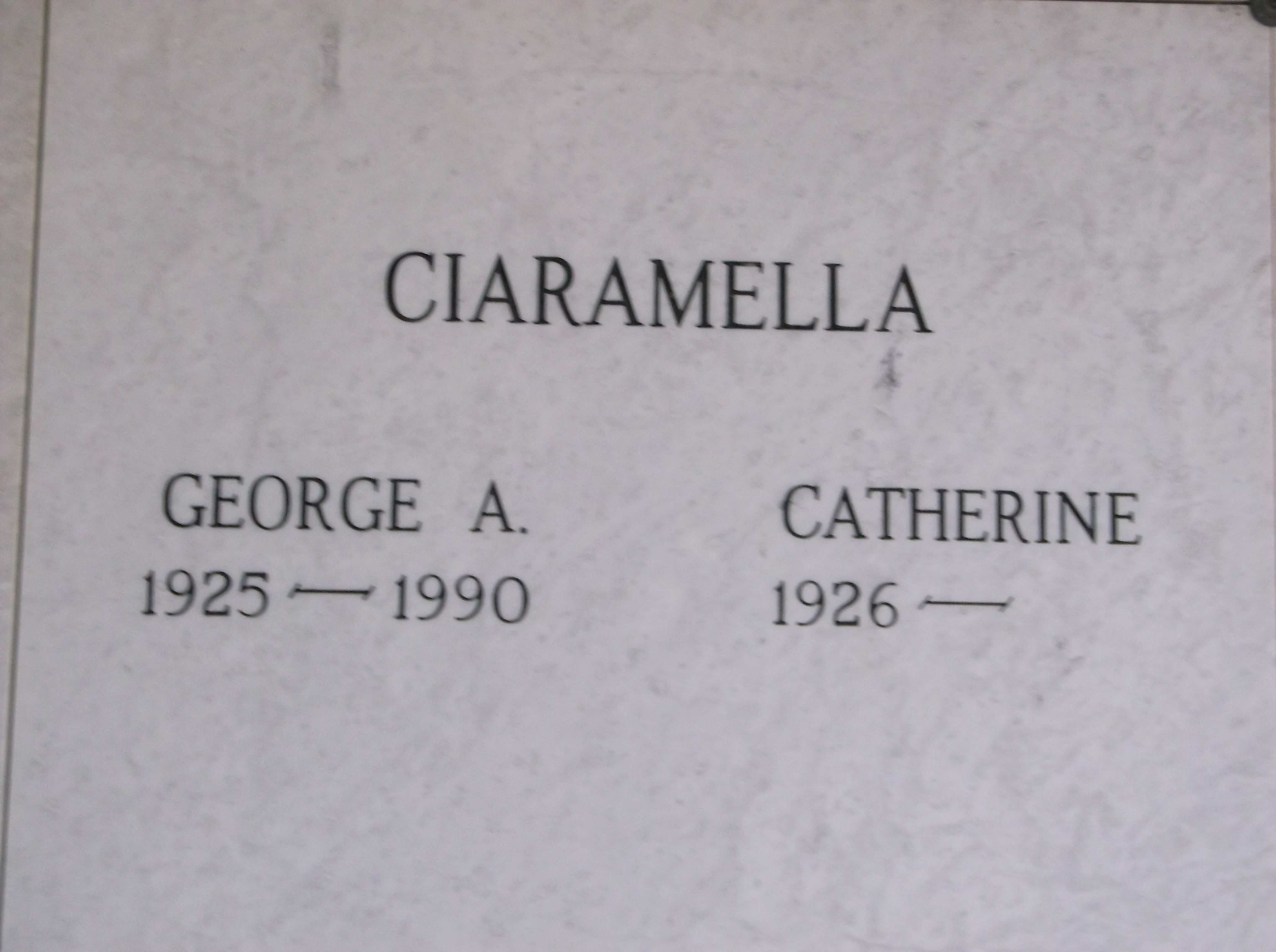 George A Ciaramella