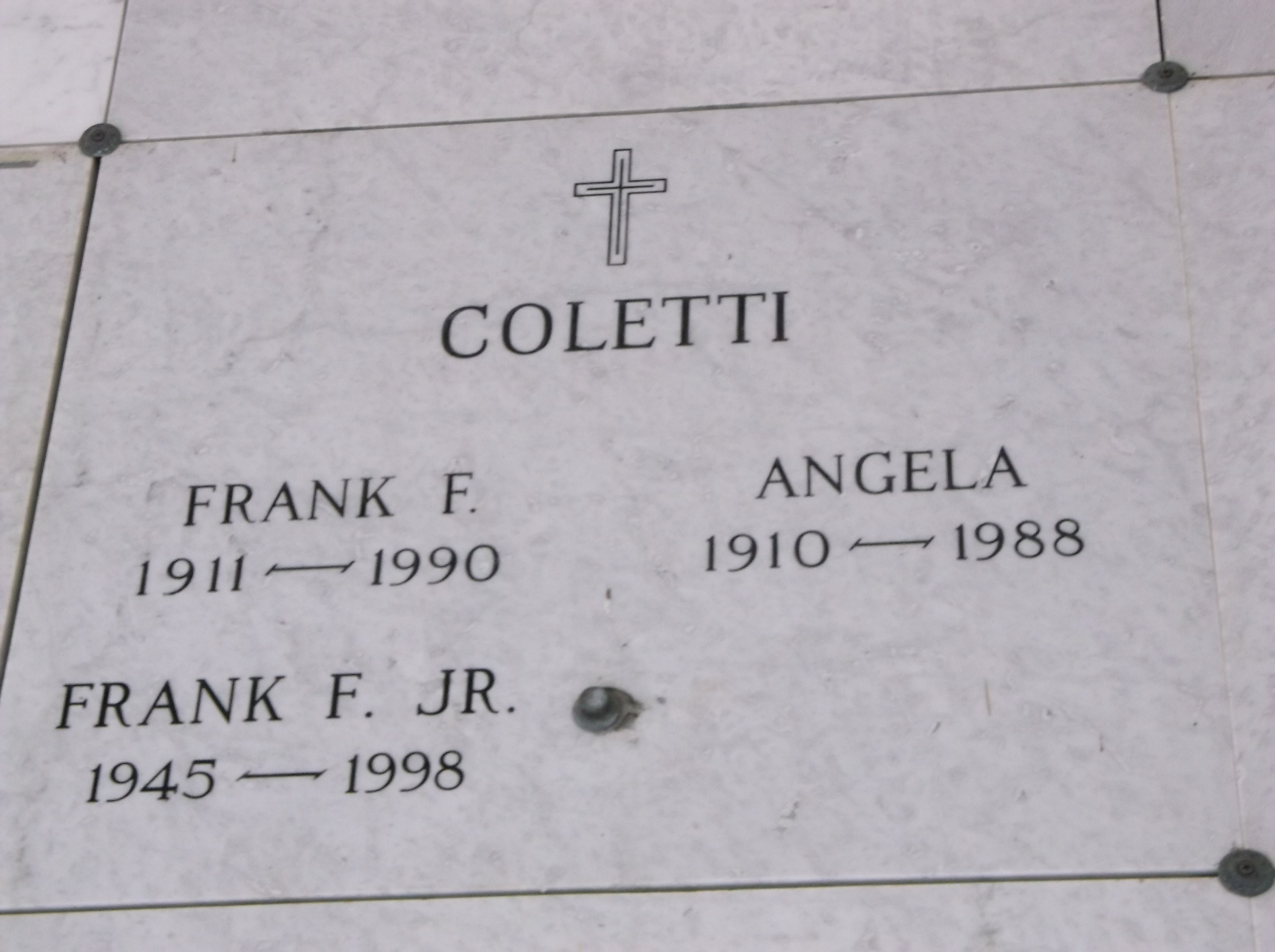 Frank F Coletti