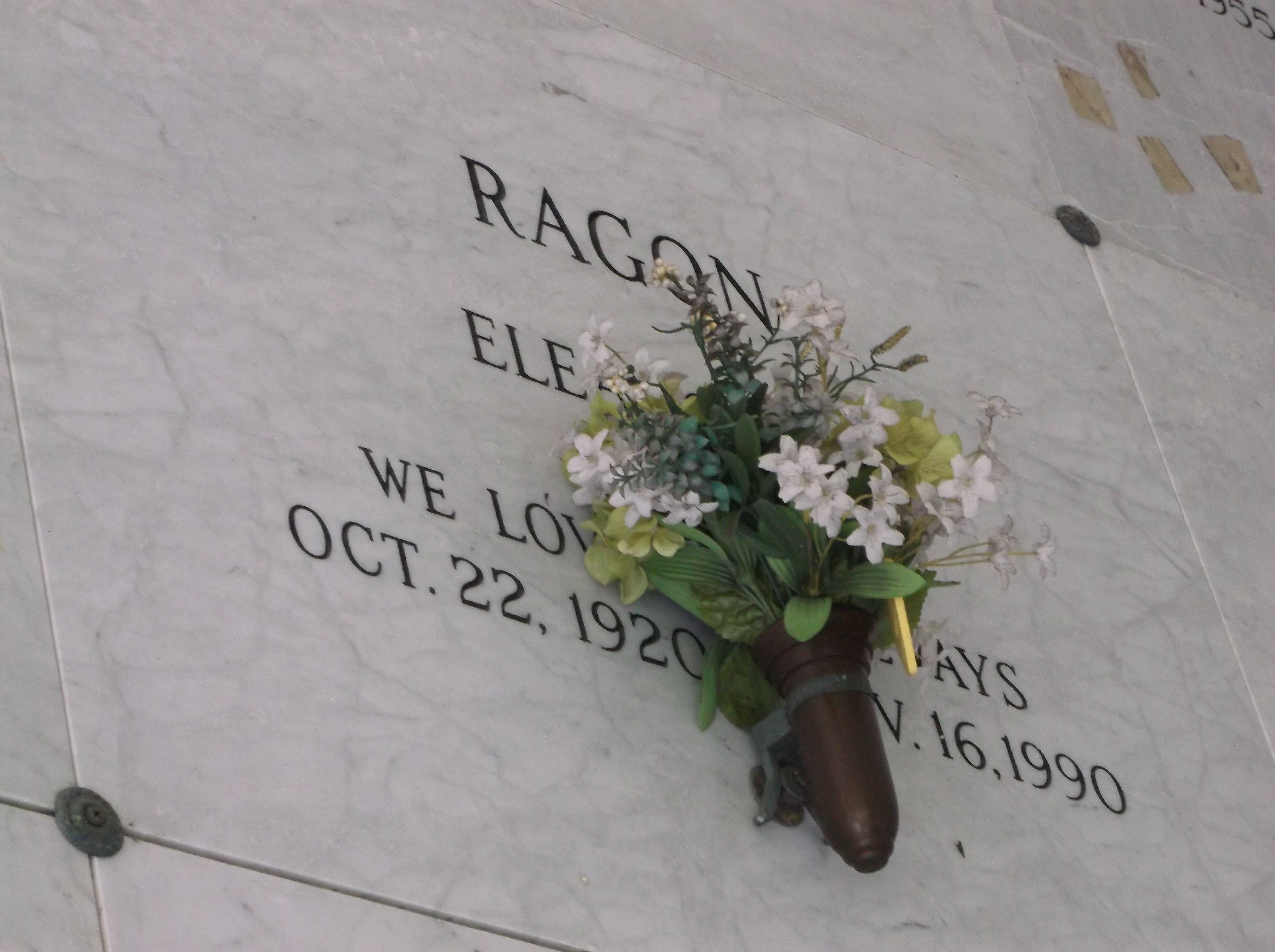 Eleanor A Ragon