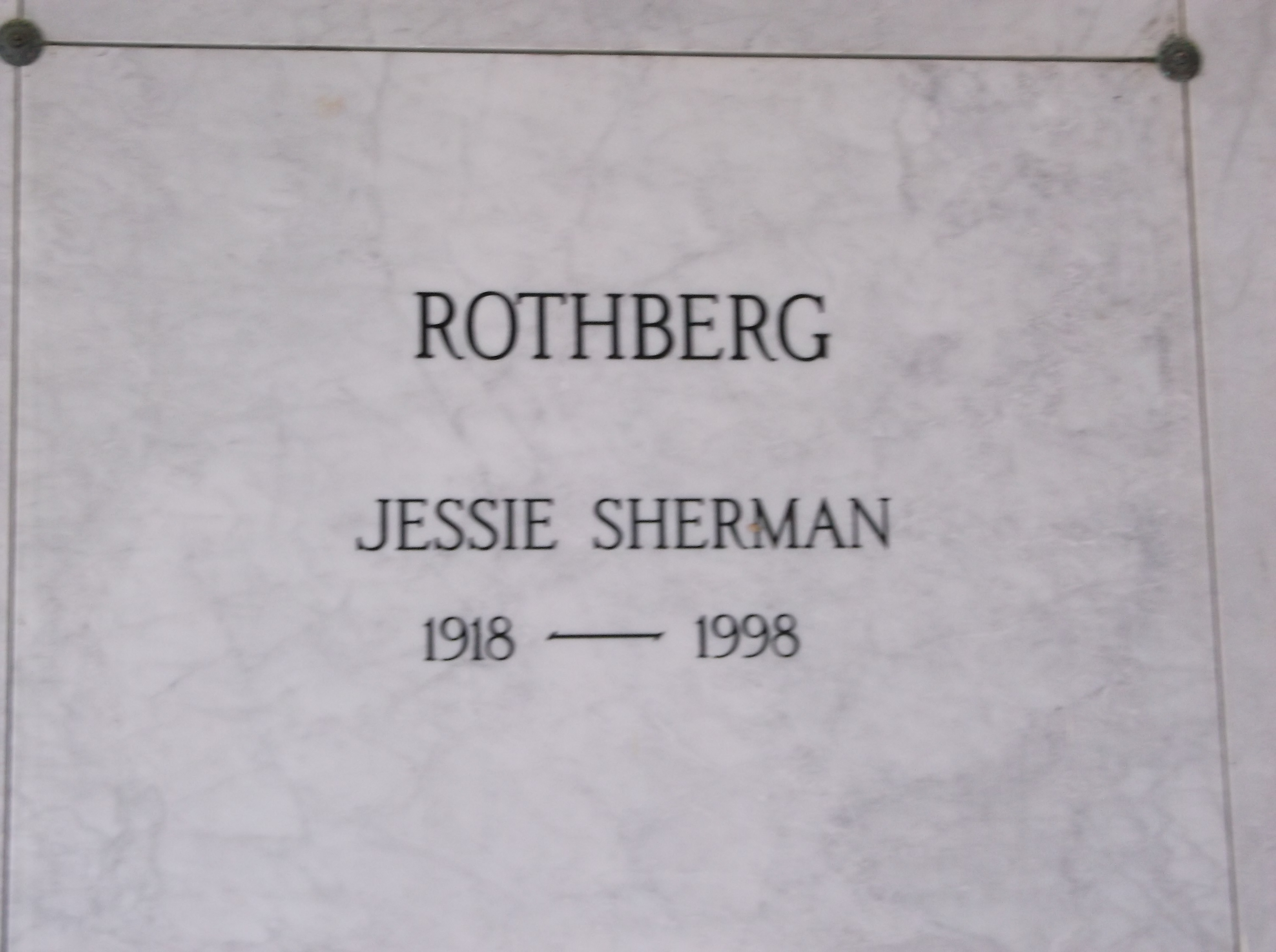 Jessie Sherman Rothberg