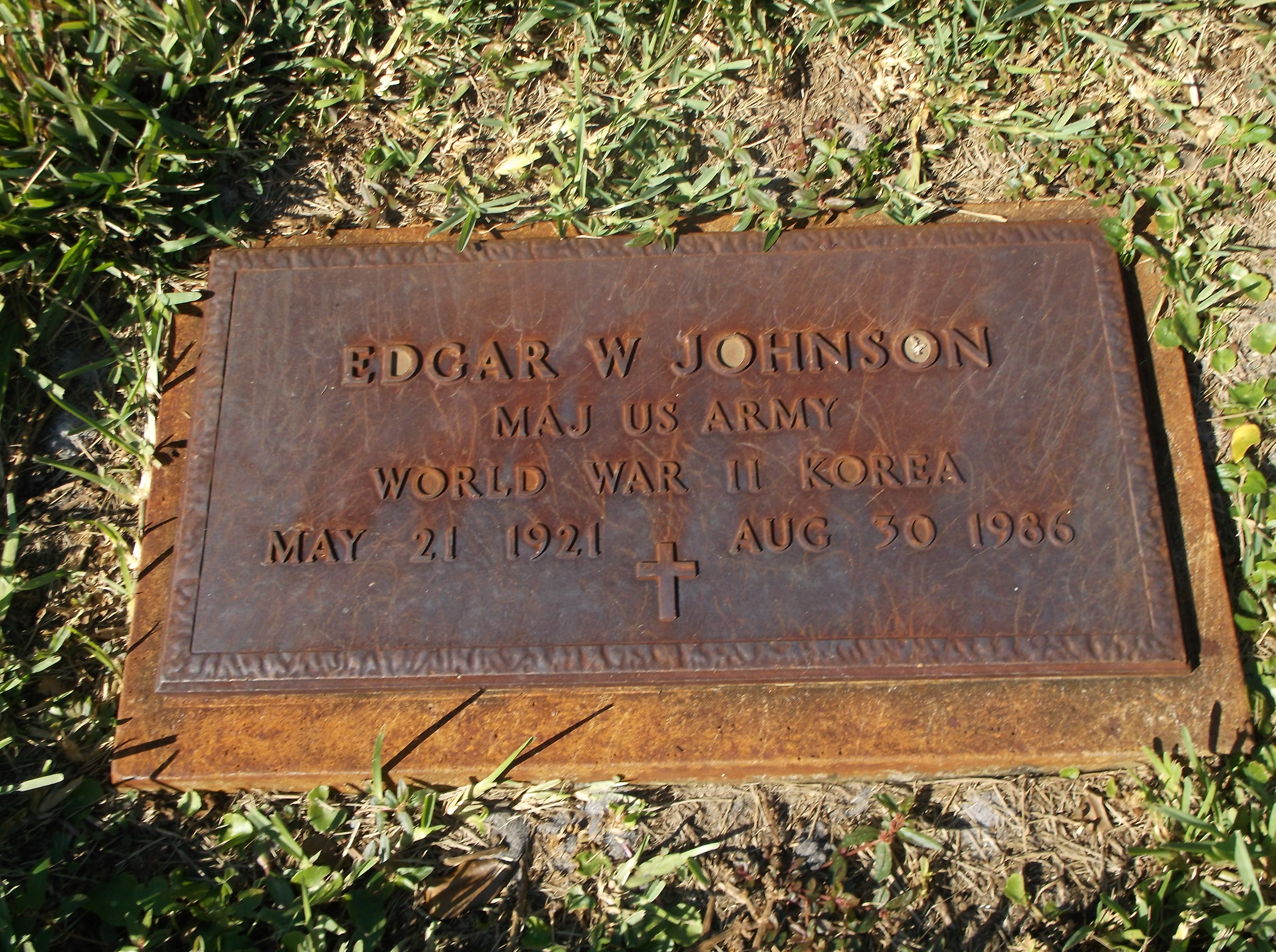 Edgar W Johnson