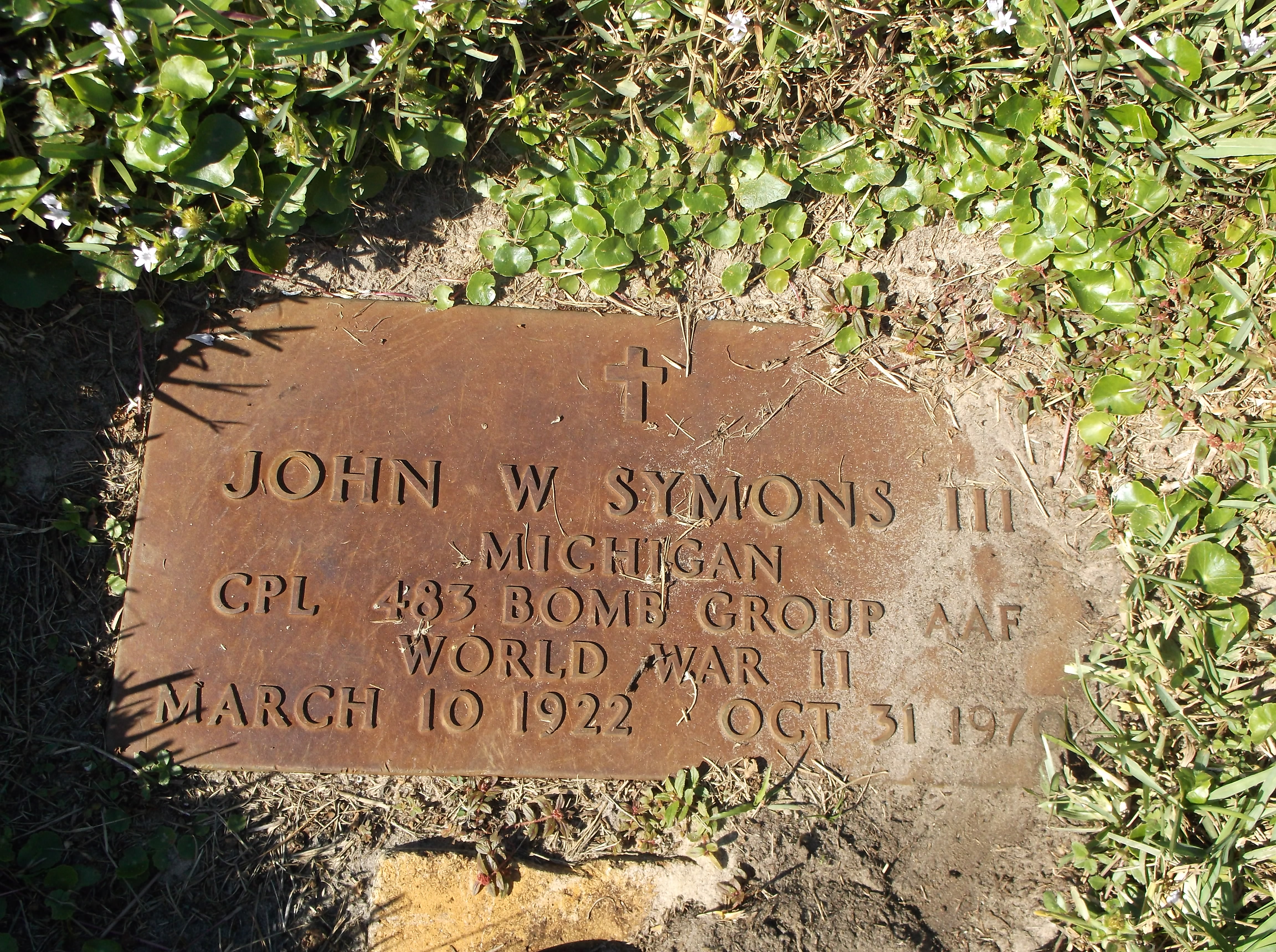 John W Symons, III