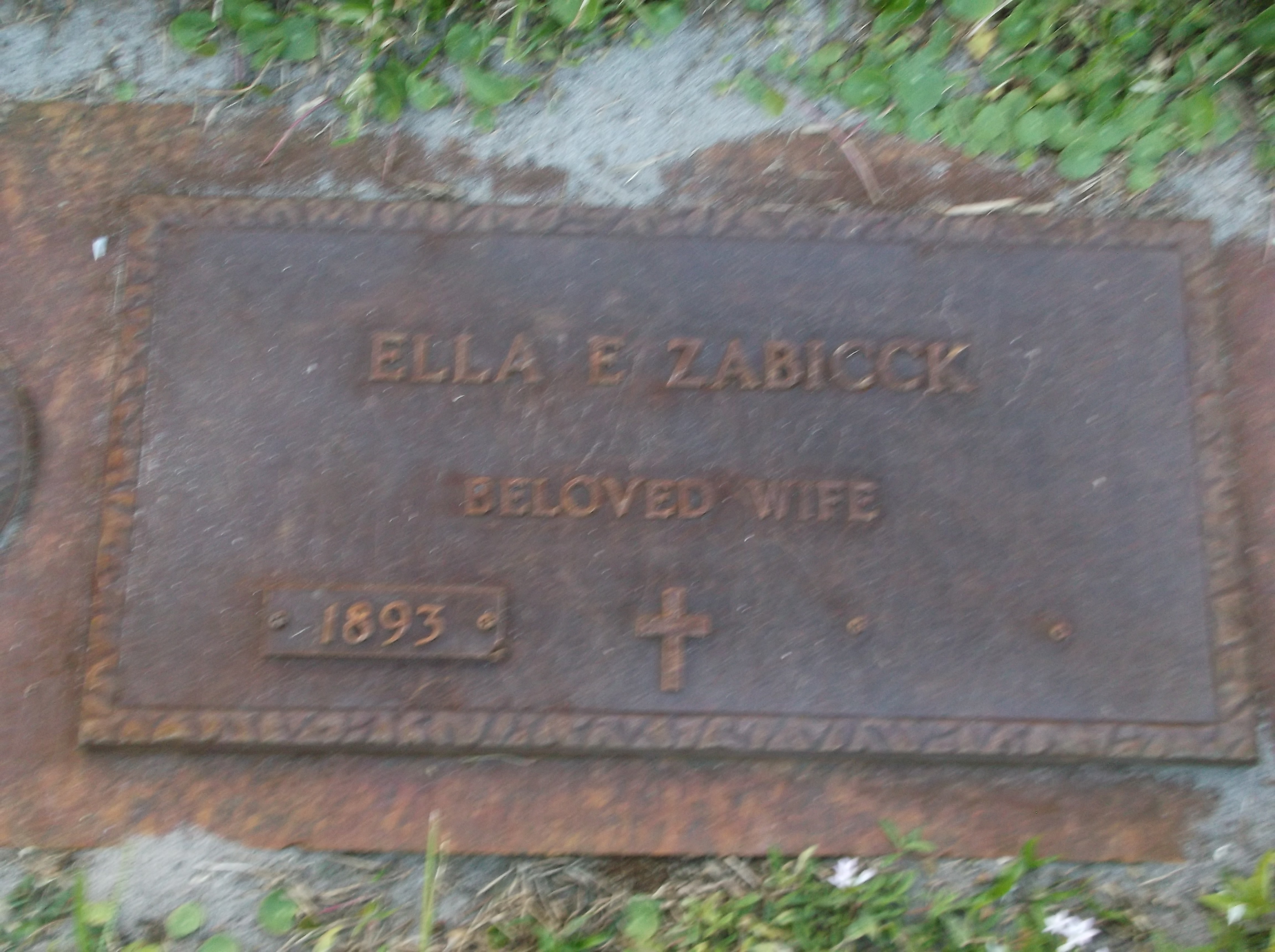 Ella E Zabicck