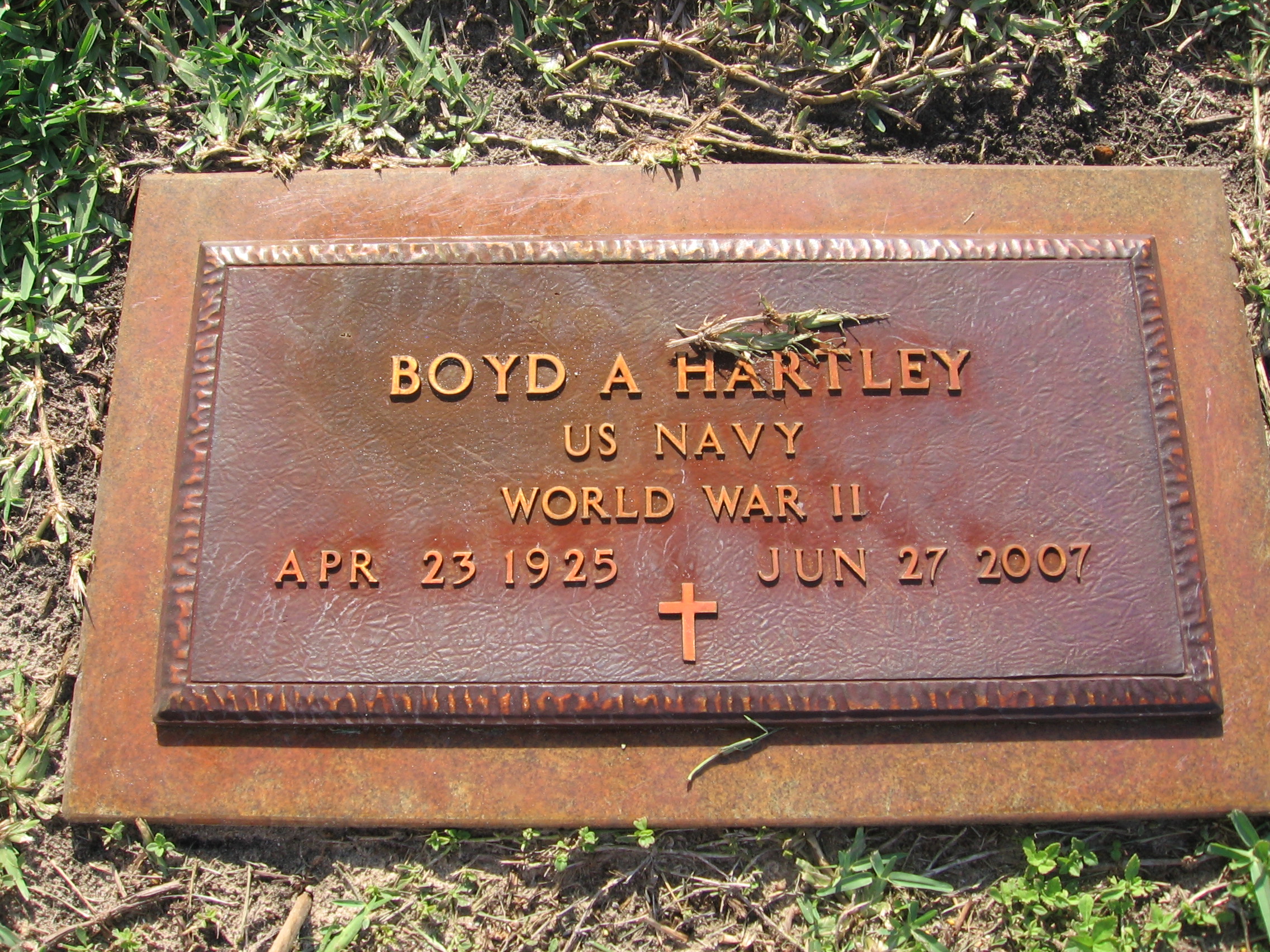 Boyd A Hartley