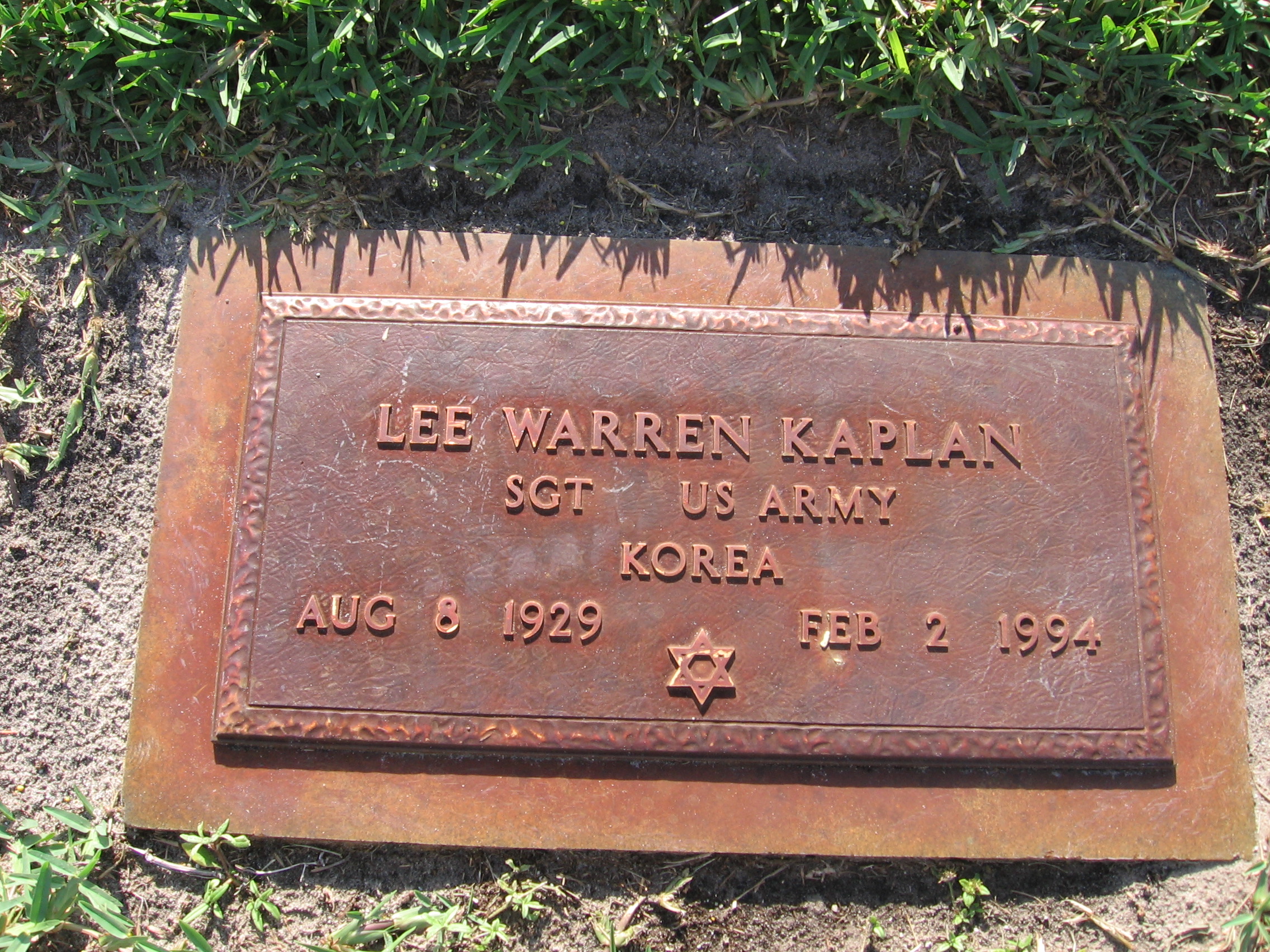 Sgt Lee Warren Kaplan