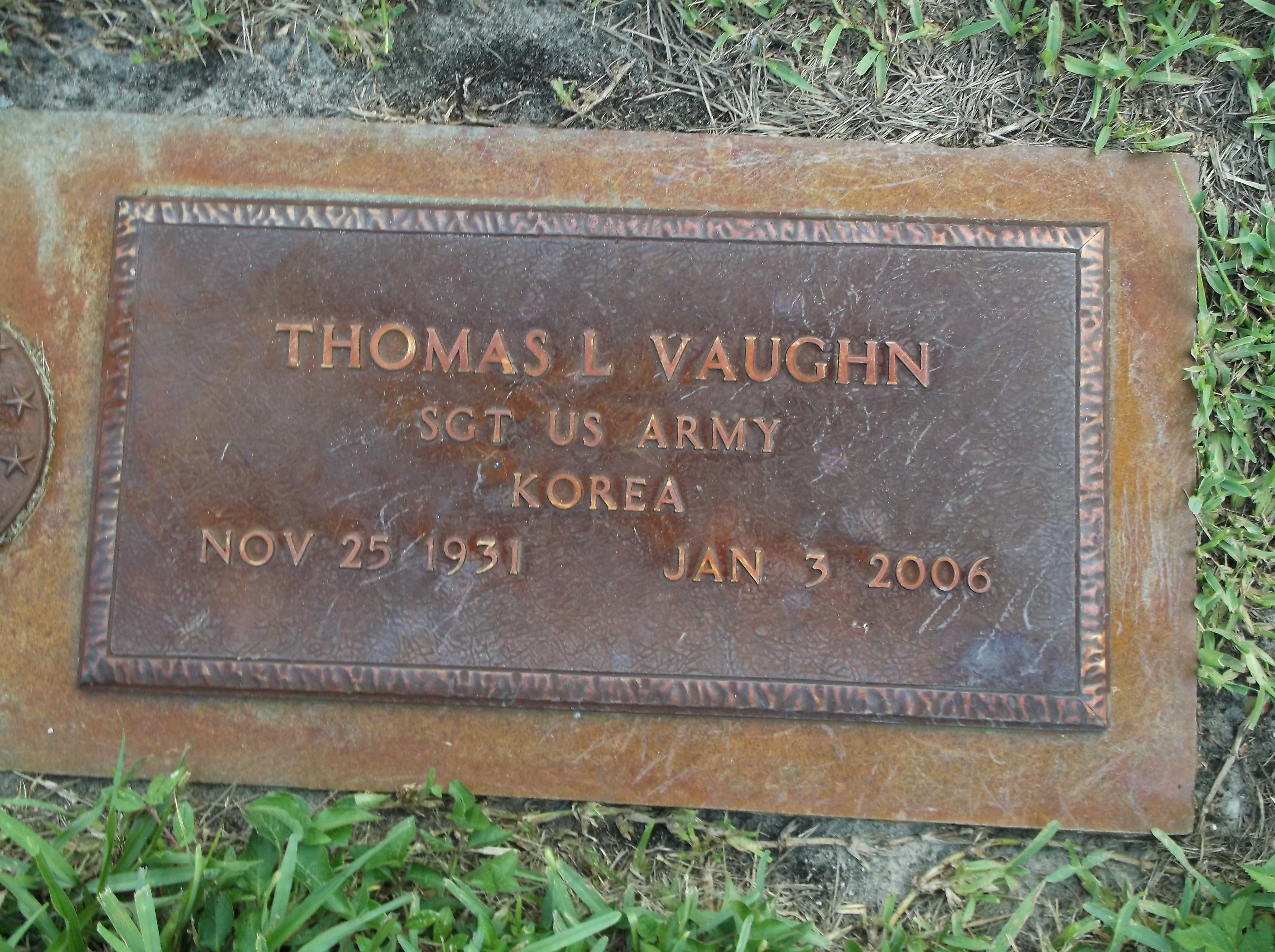 Sgt Thomas L Vaughn