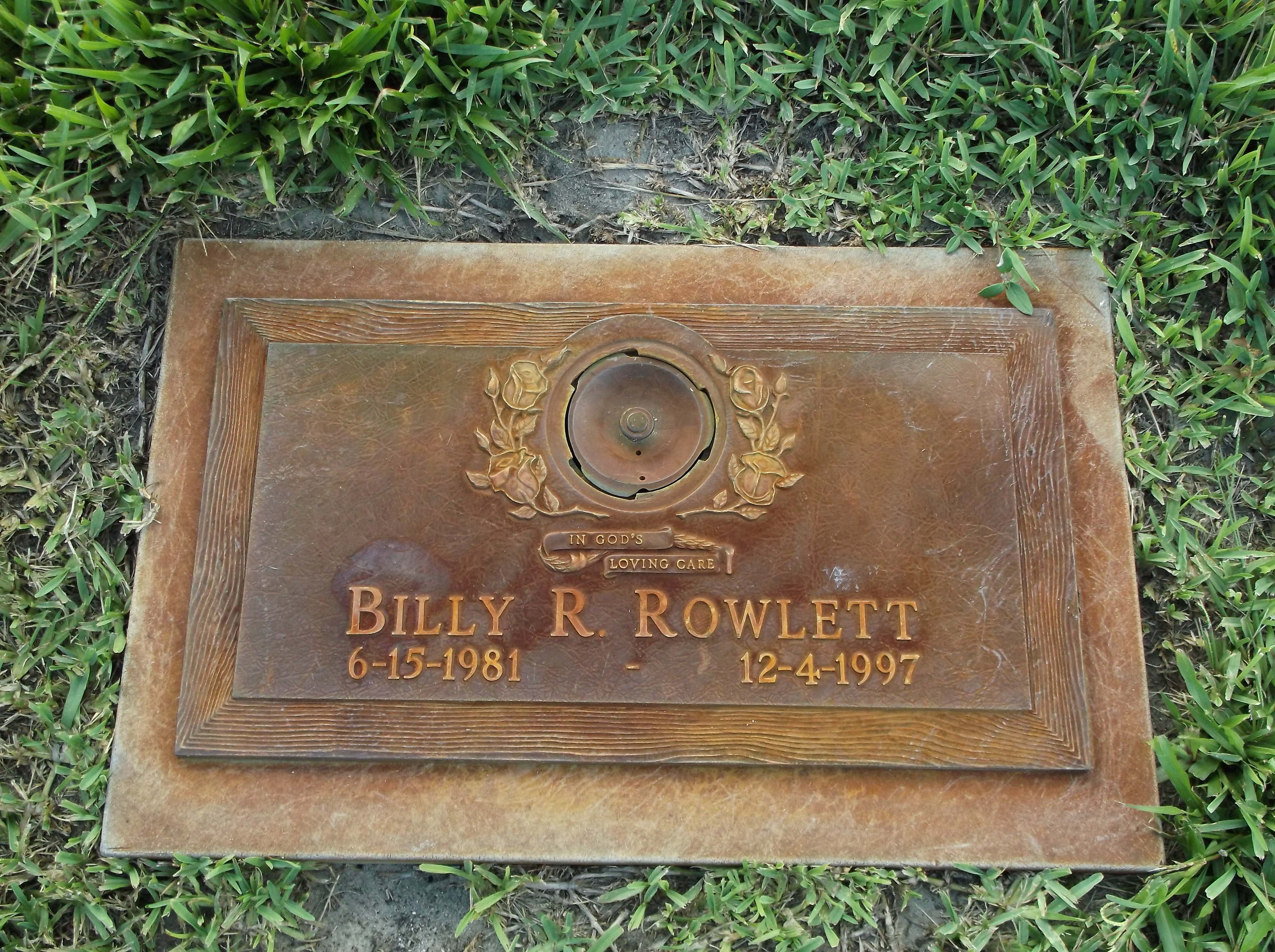 Billy R Rowlett