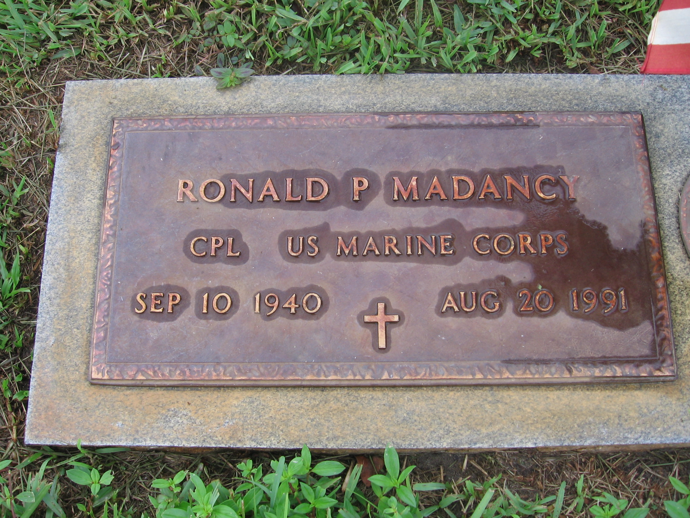 Corp Ronald P Madancy