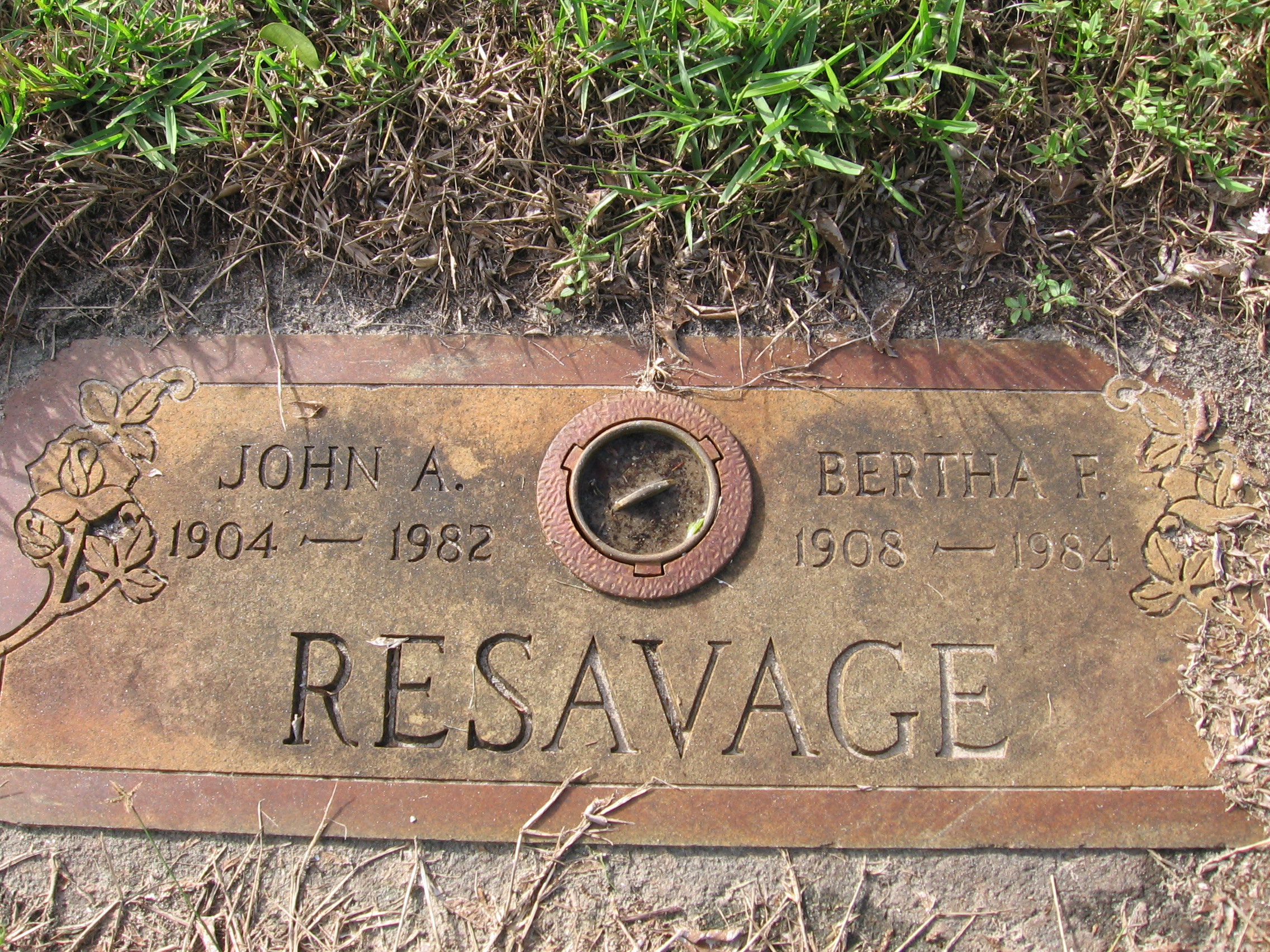 Bertha F Resavage