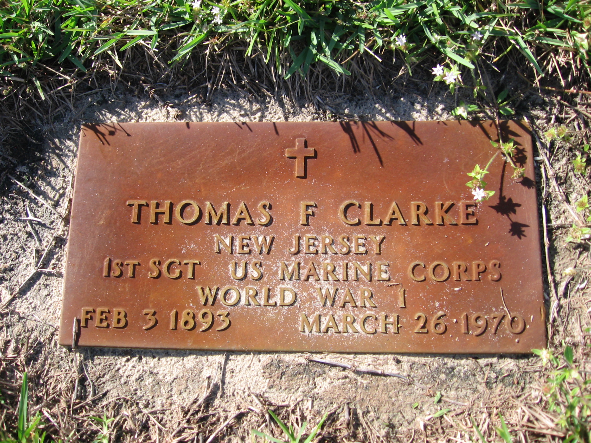 Sgt Thomas F Clarke