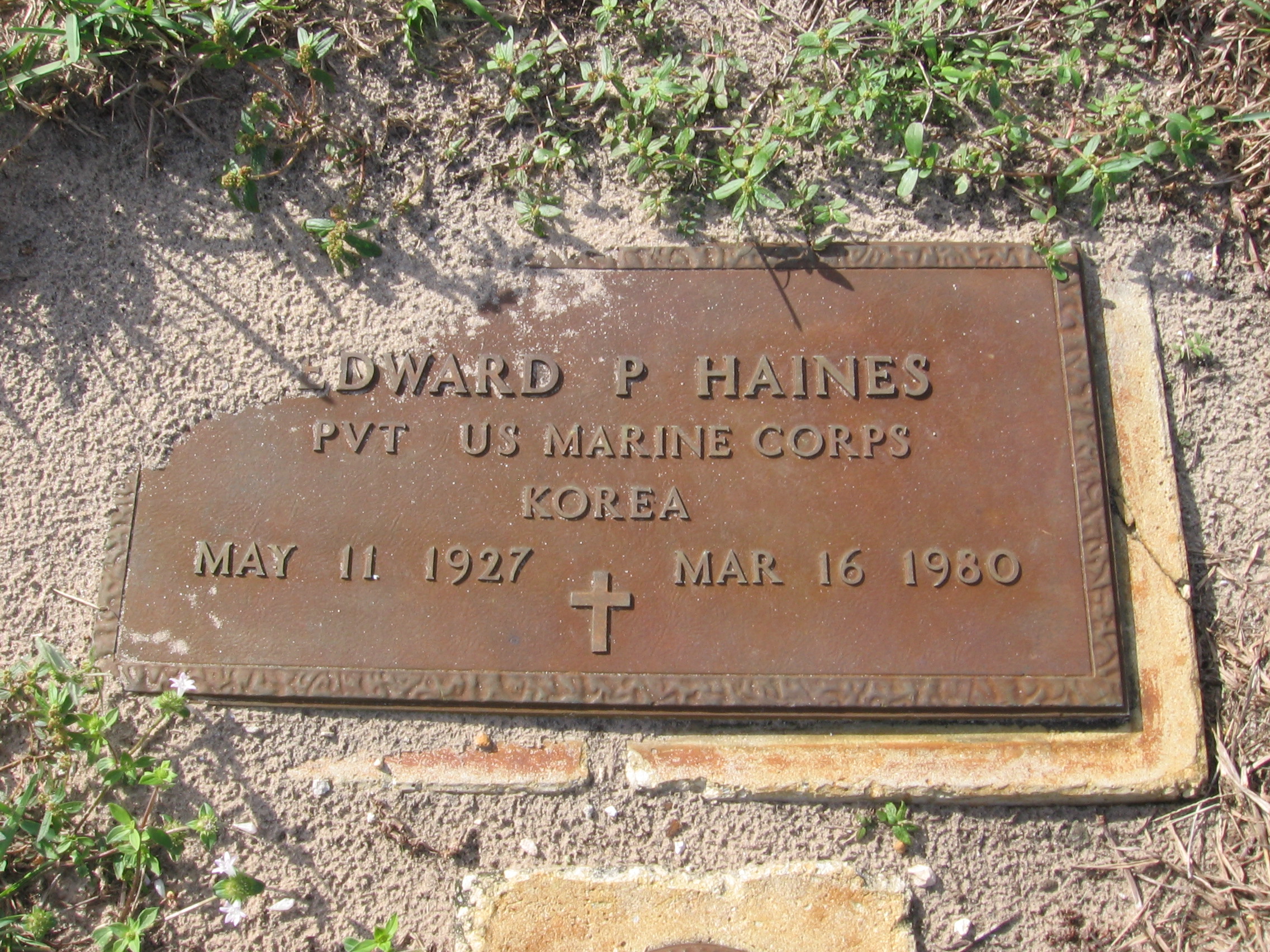 Pvt Edward P Haines