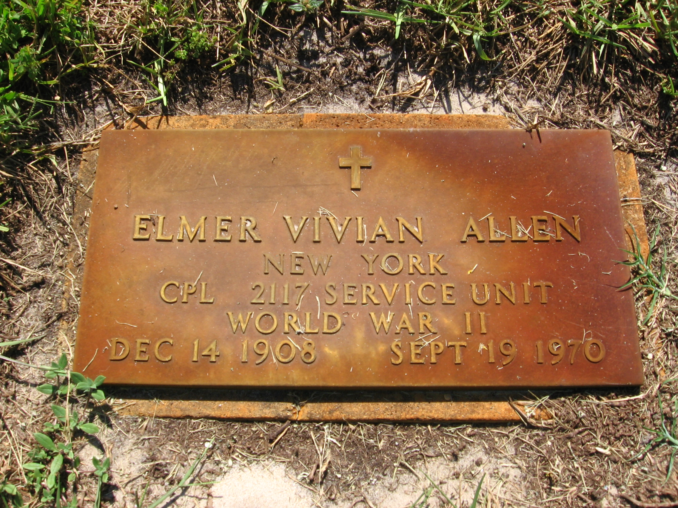 Corp Elmer Vivian Allen