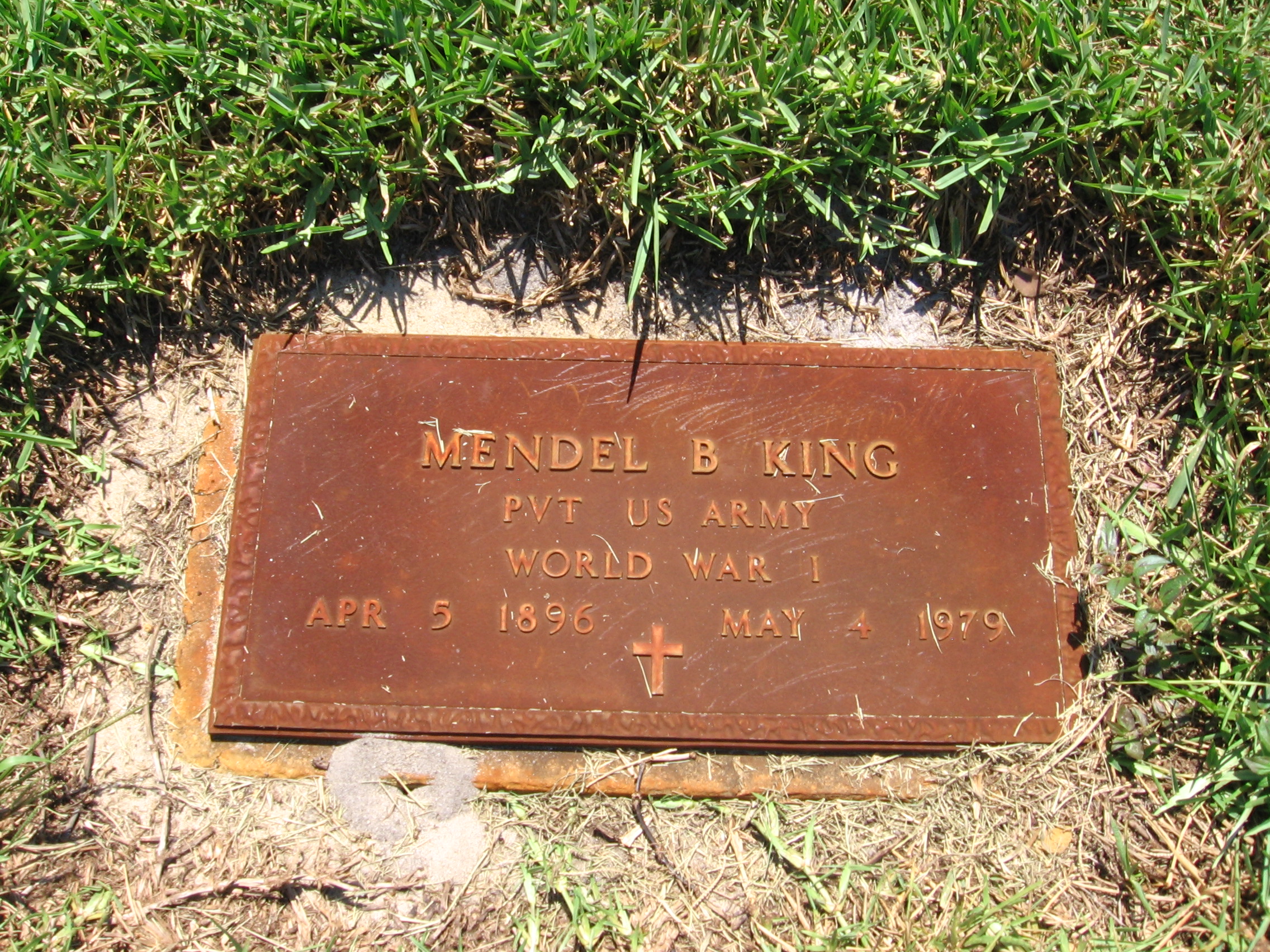 Pvt Mendel B King