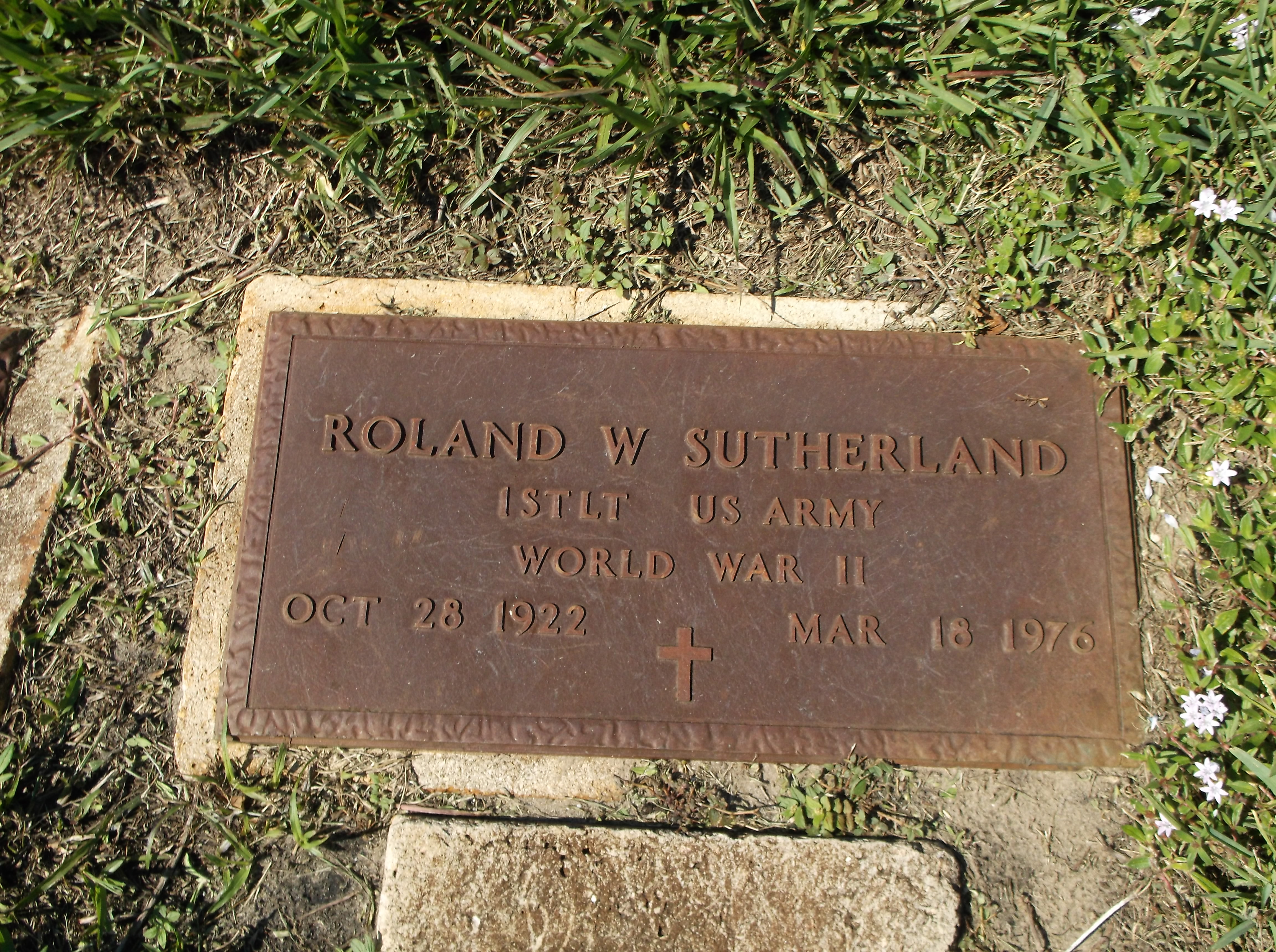 Roland W Sutherland