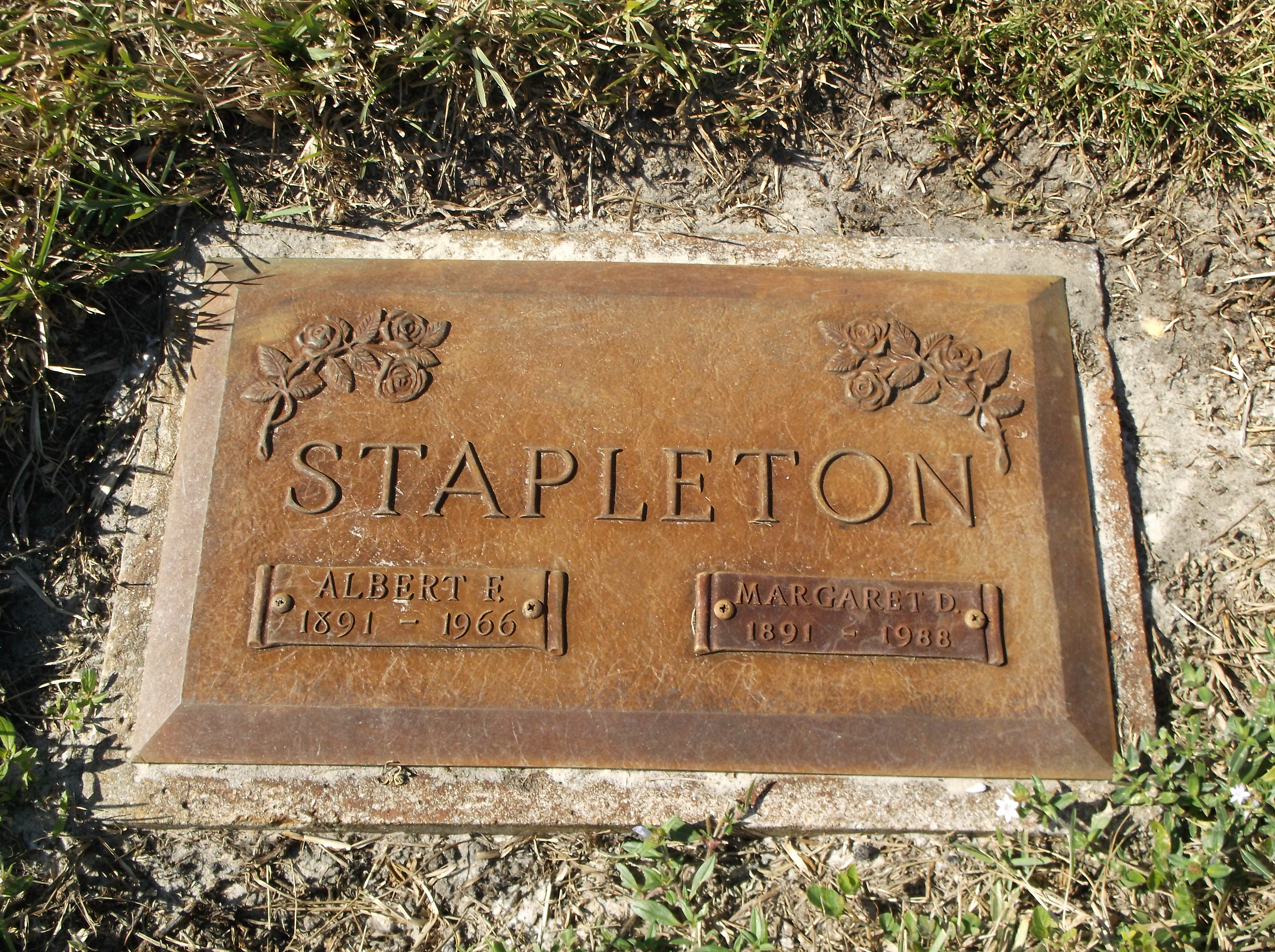 Albert F Stapleton