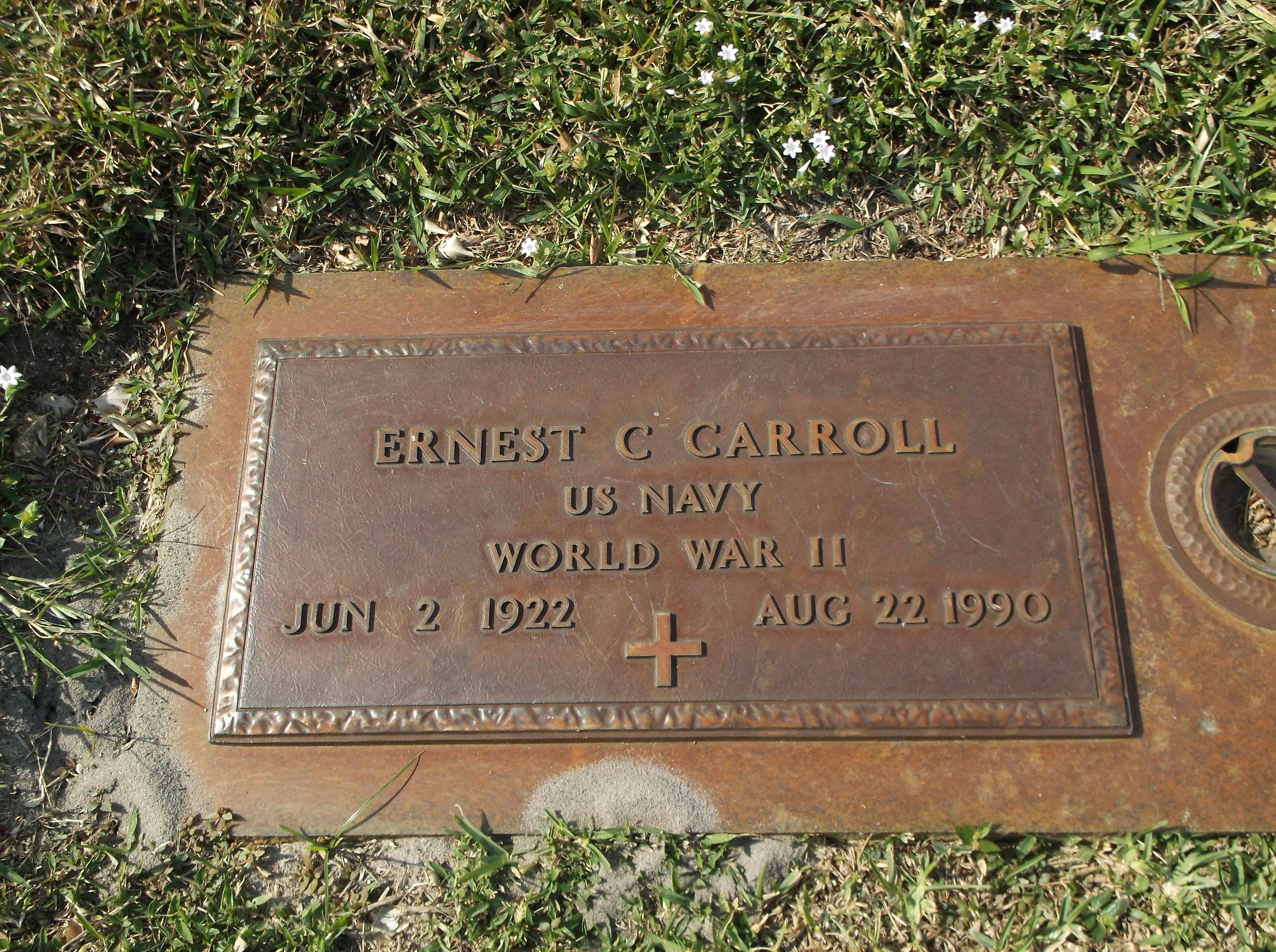 Ernest C Carroll