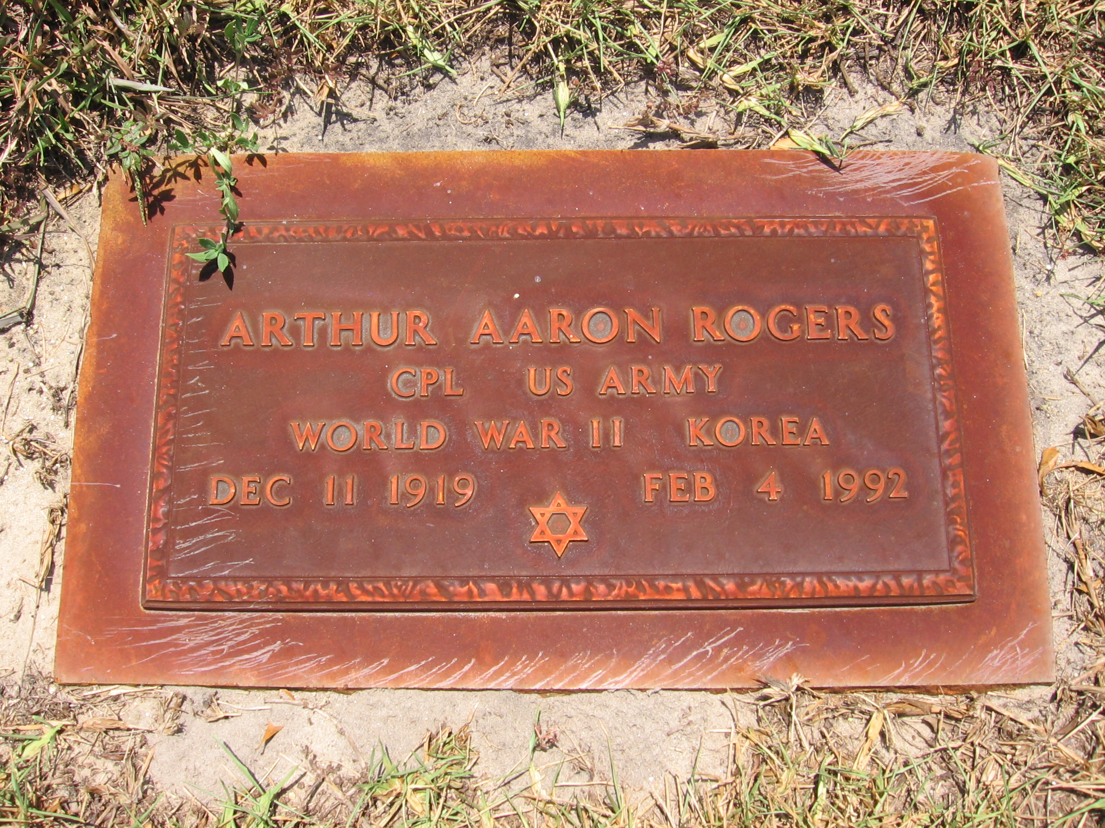 Corp Arthur Aaron Rogers