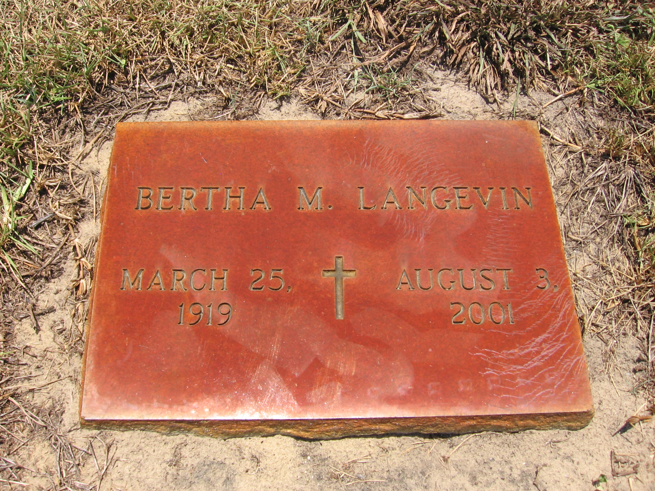Bertha M Langevin