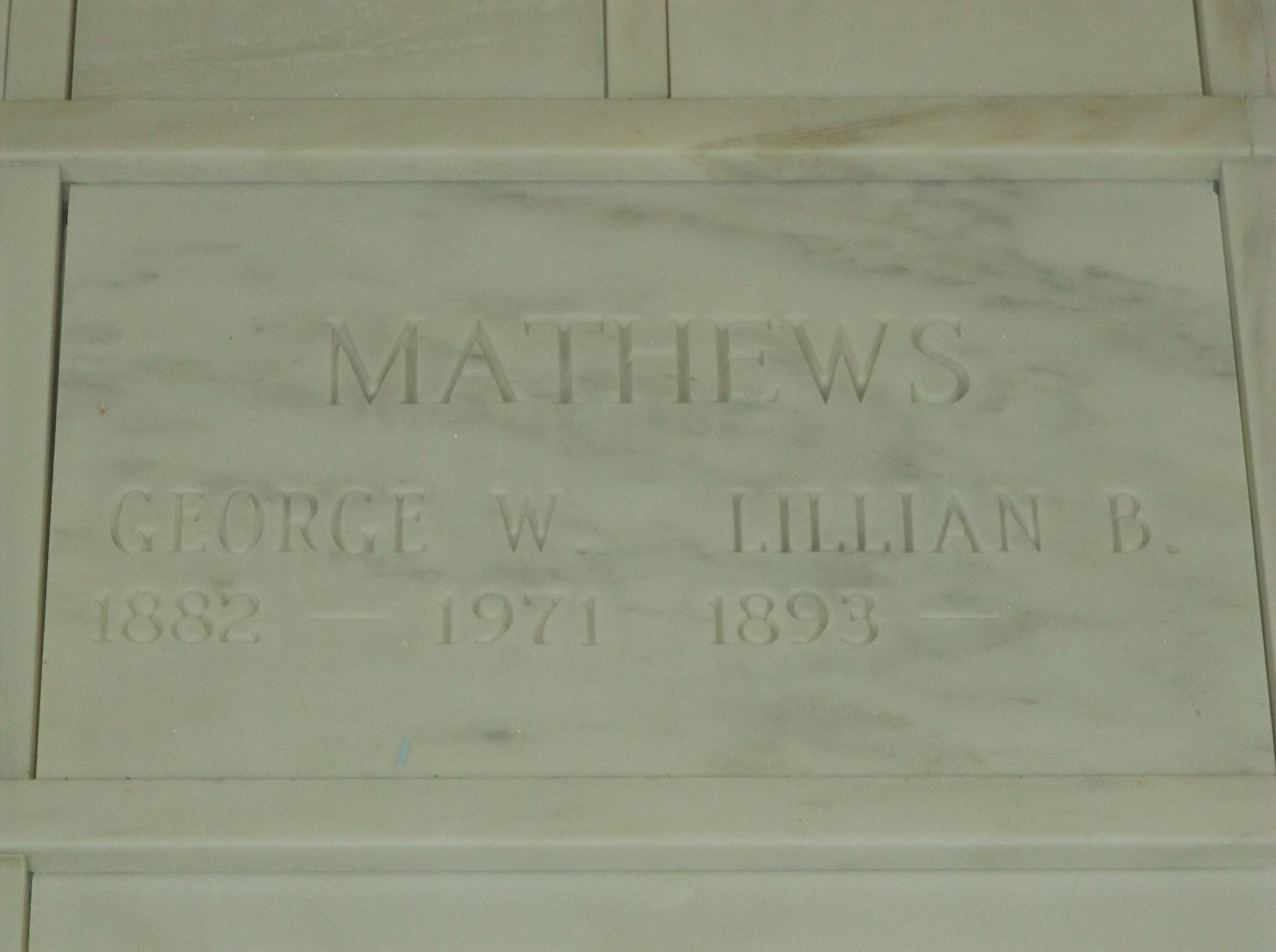 Lillian B Matthews