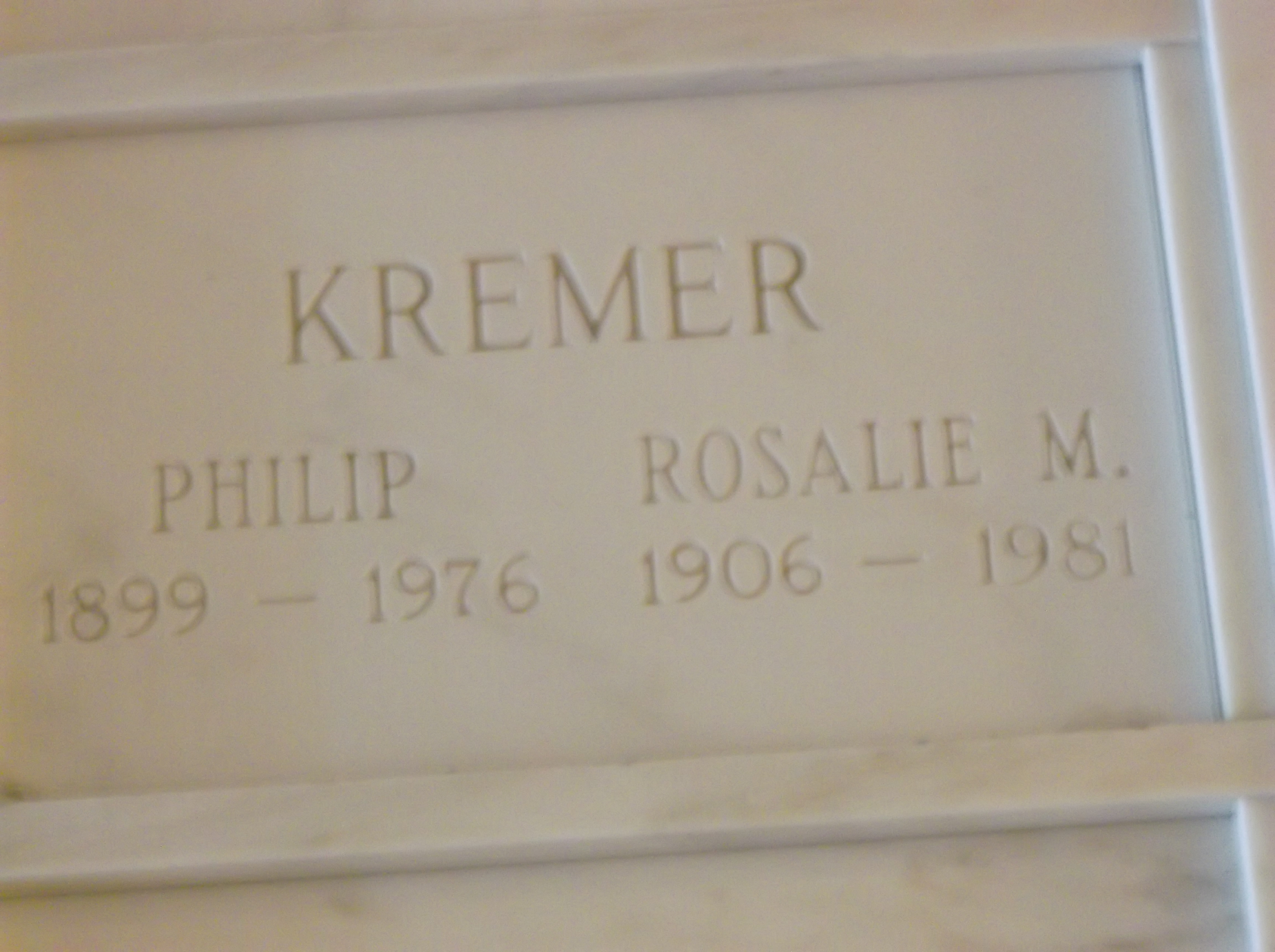 Rosalie M Kremer