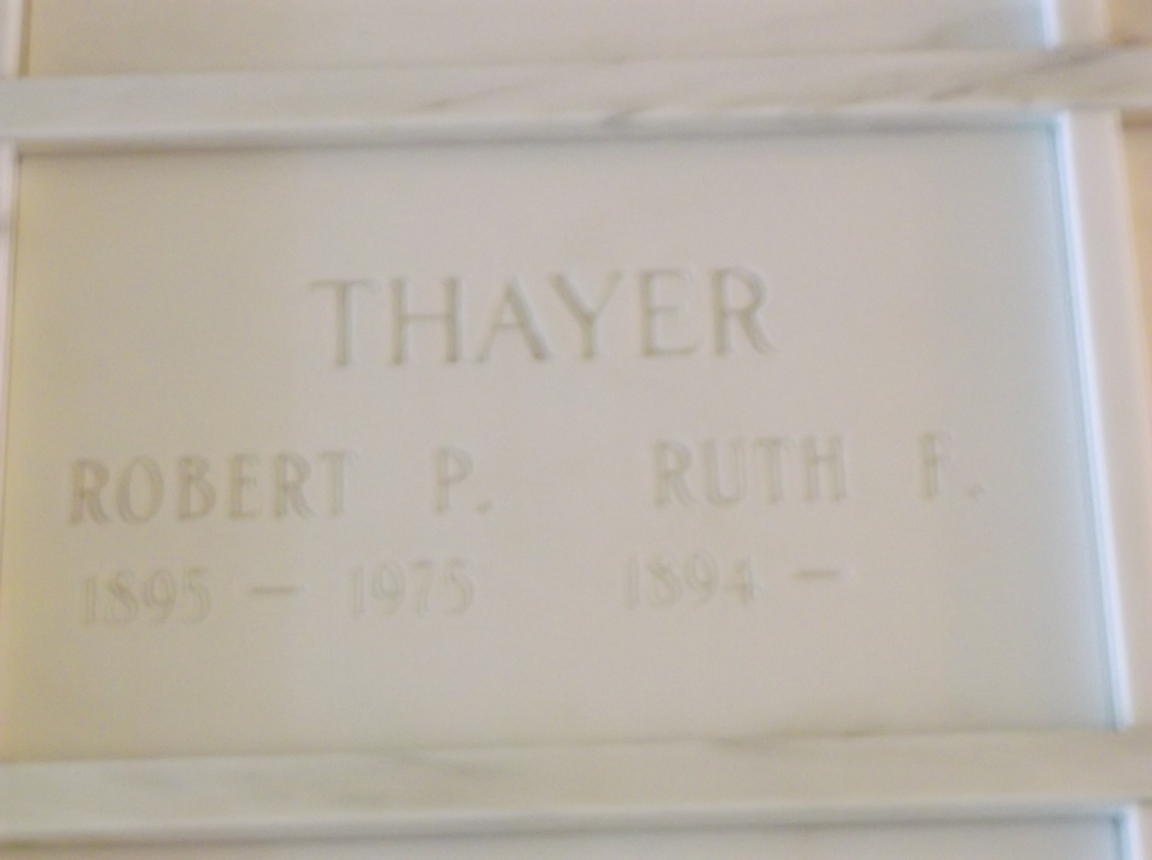 Robert P Thayer