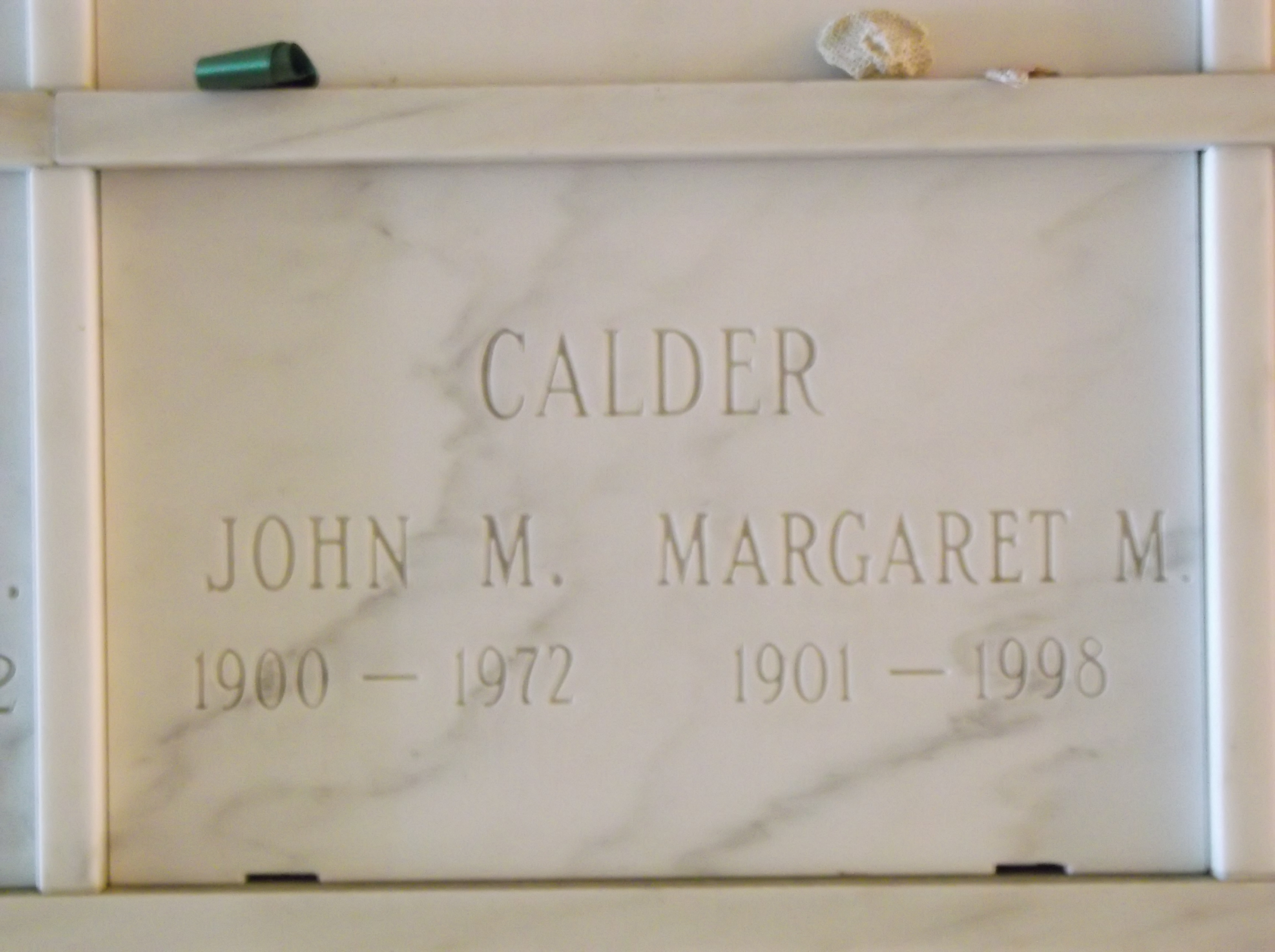 Margaret M Calder