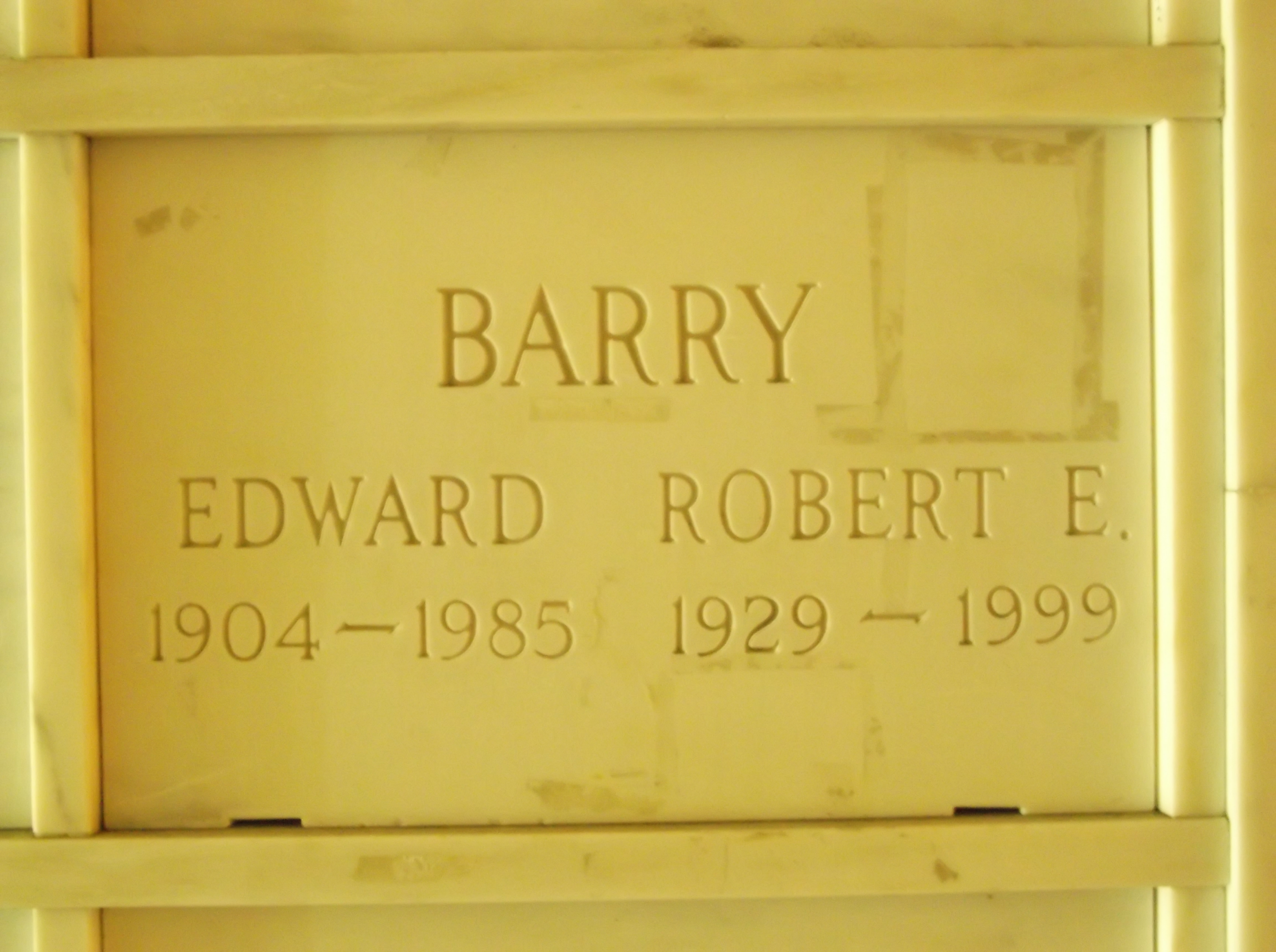 Robert E Barry
