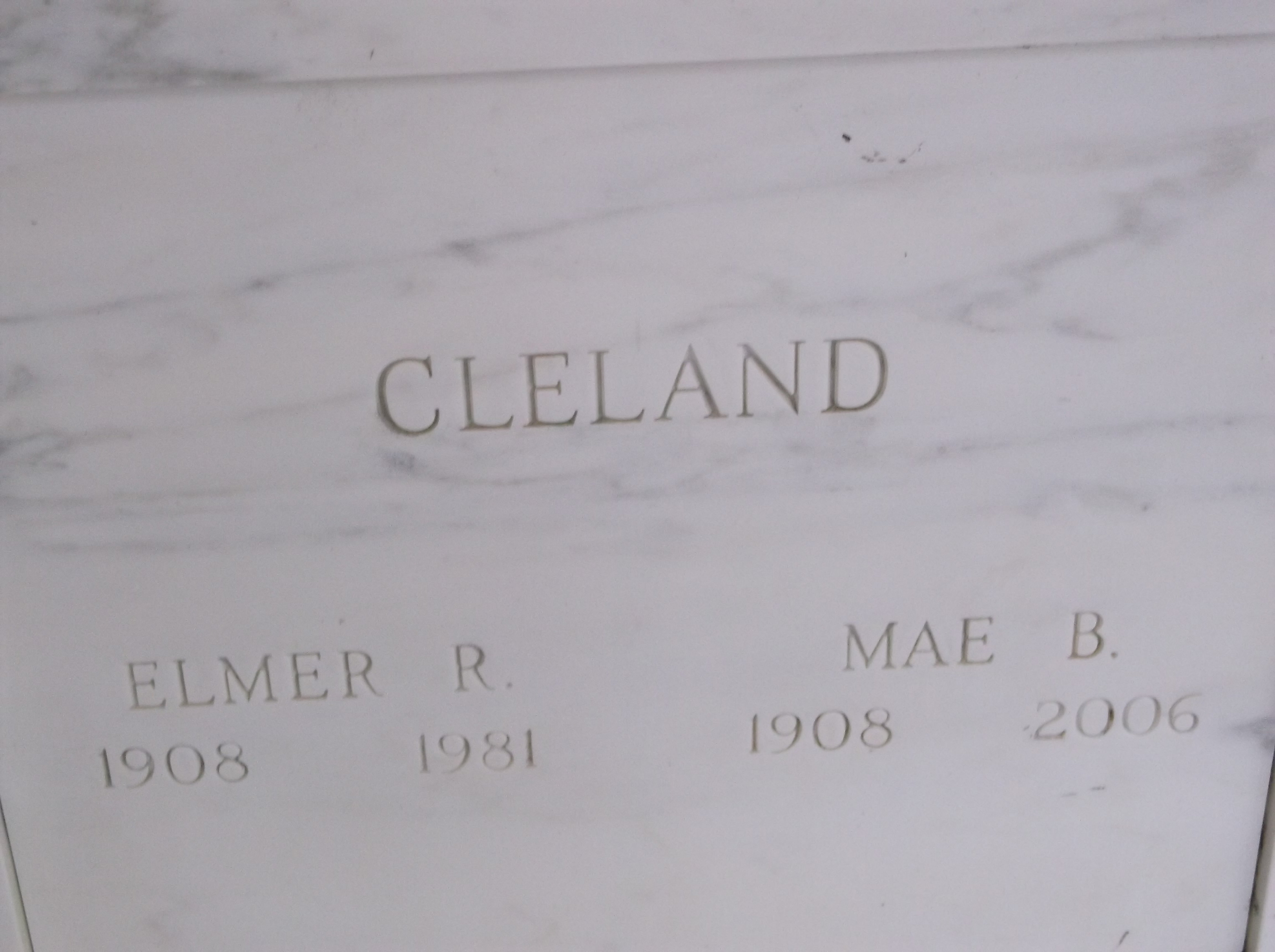 Elmer R Cleland