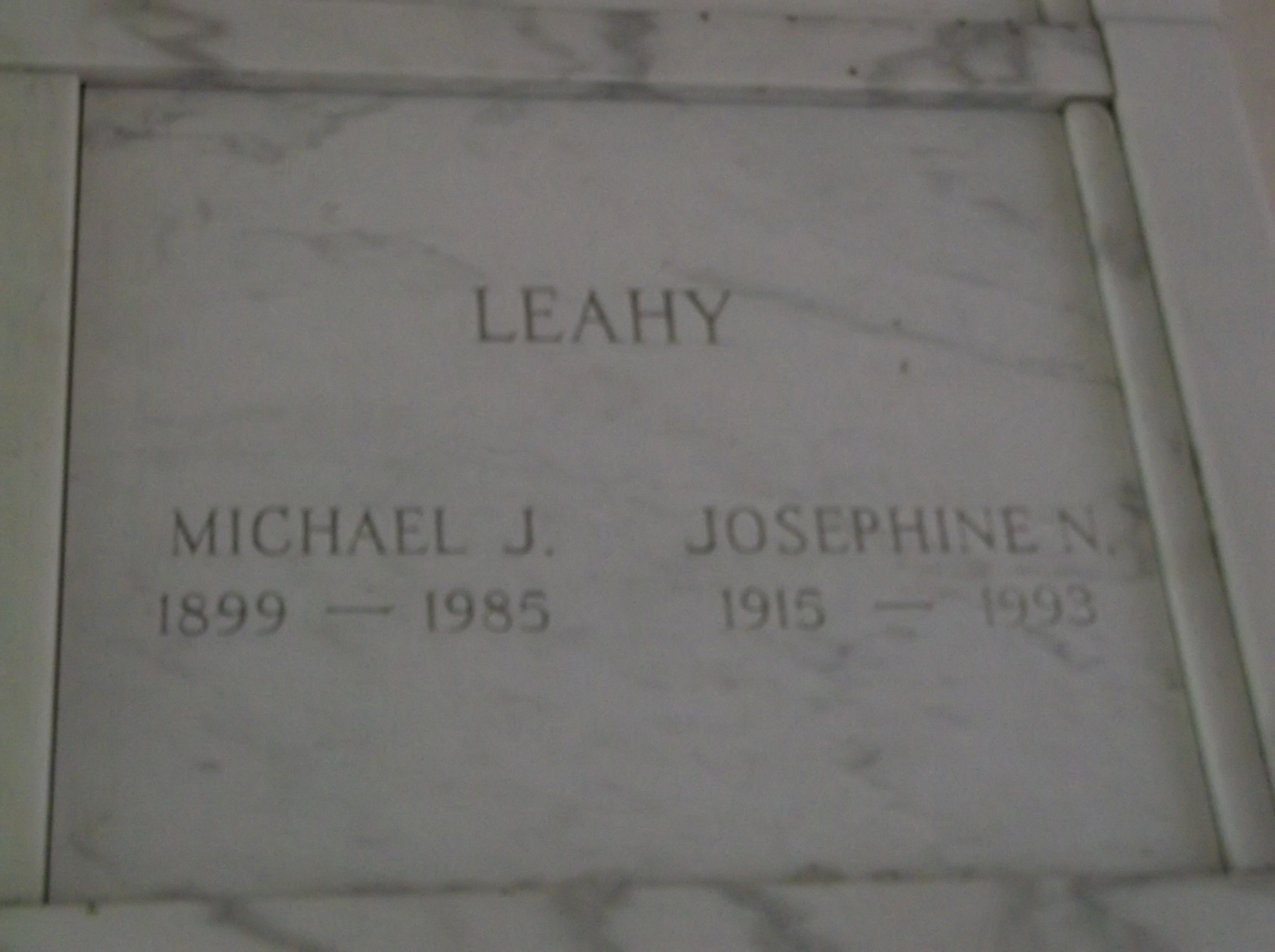 Michael J Leahy