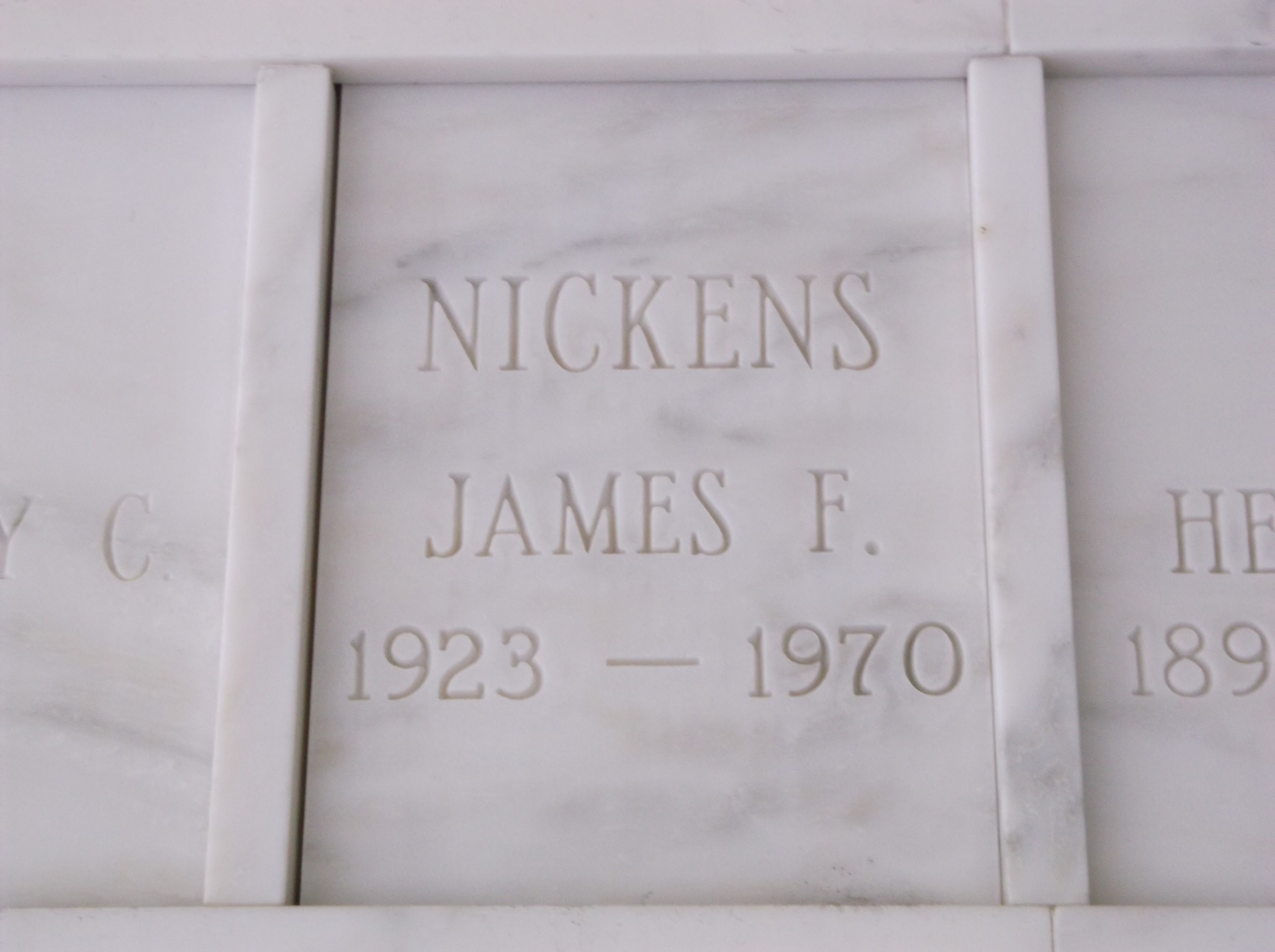 James F Nickens