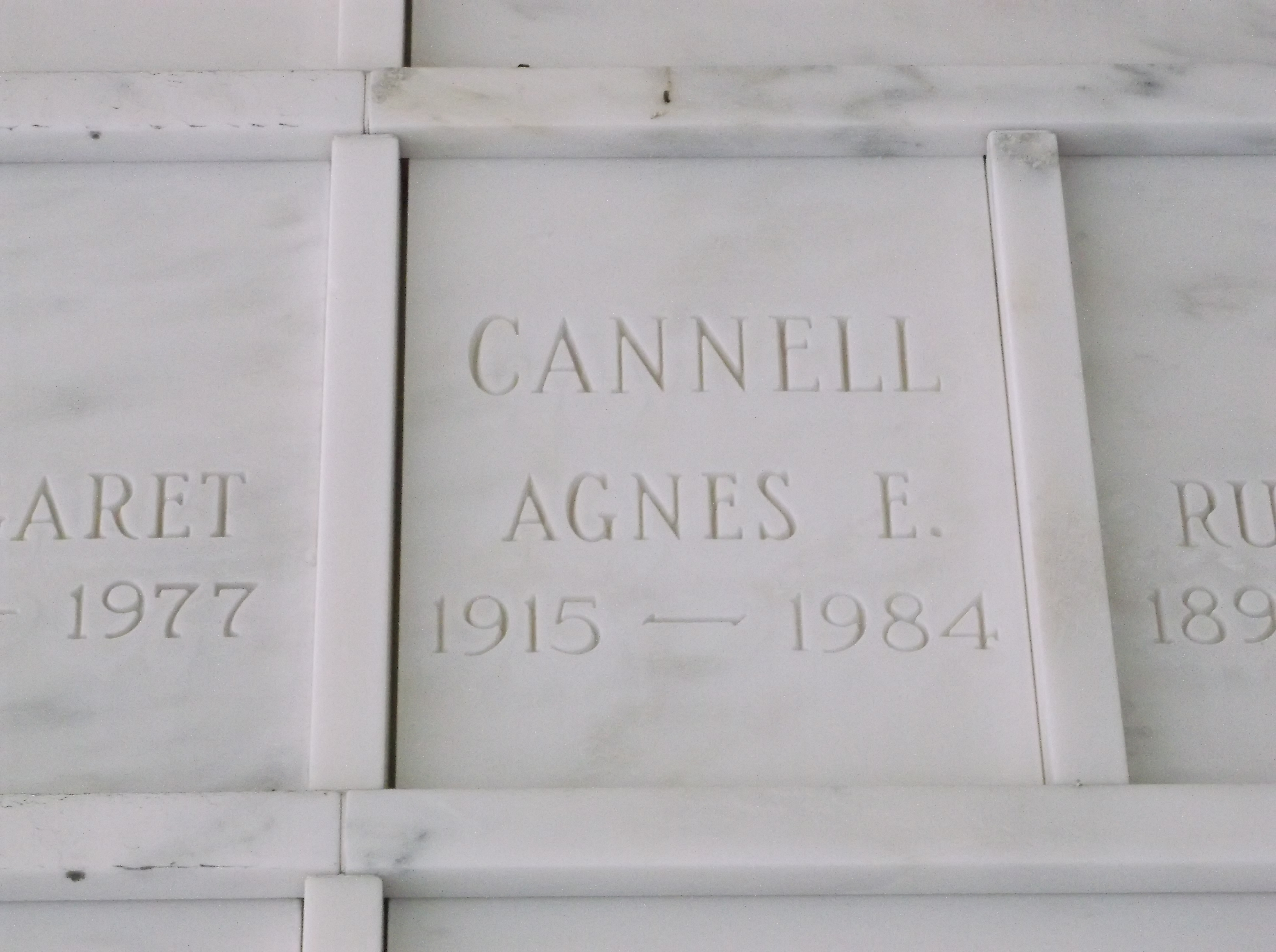 Agnes E Cannell