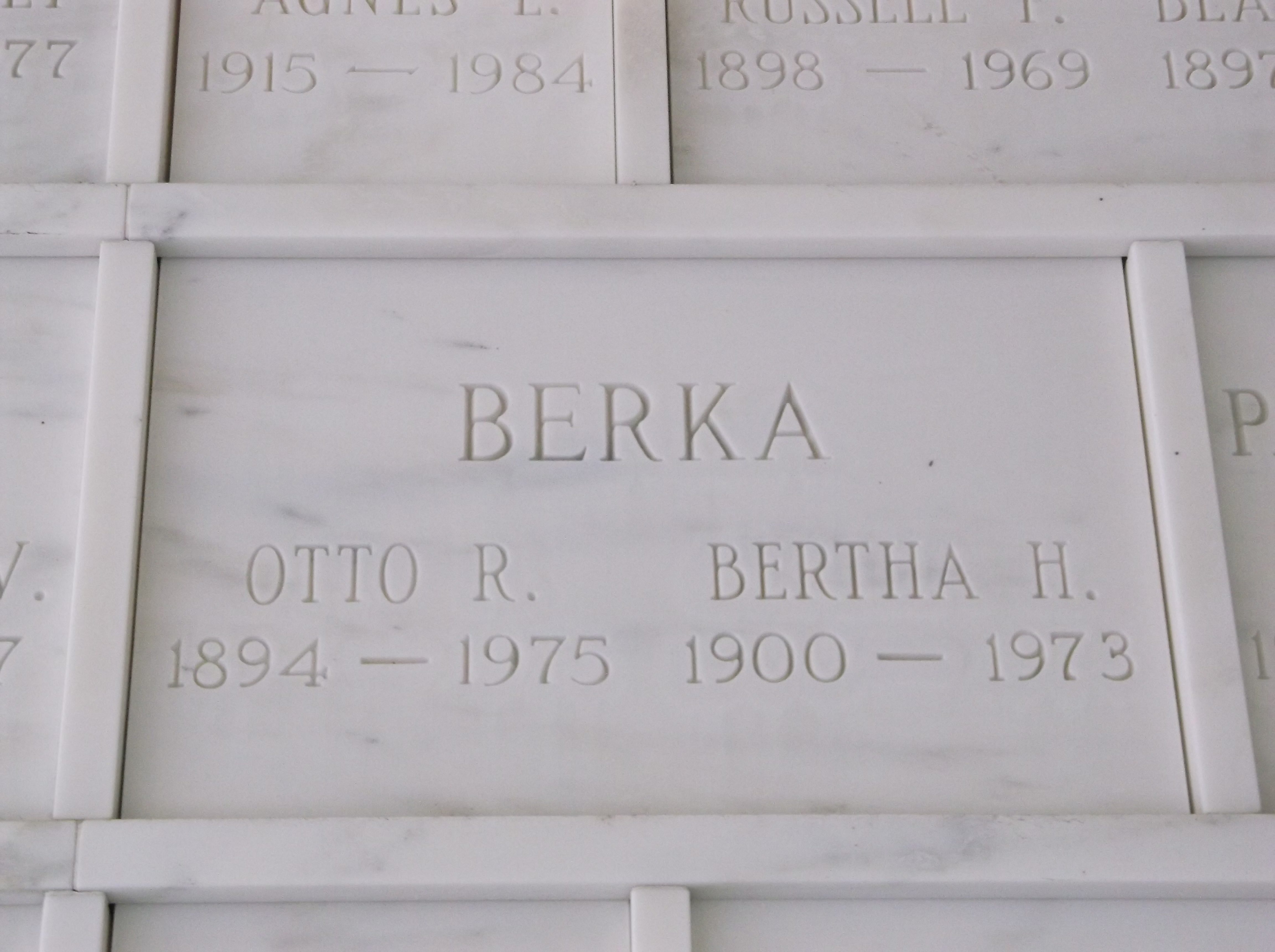 Bertha H Berka
