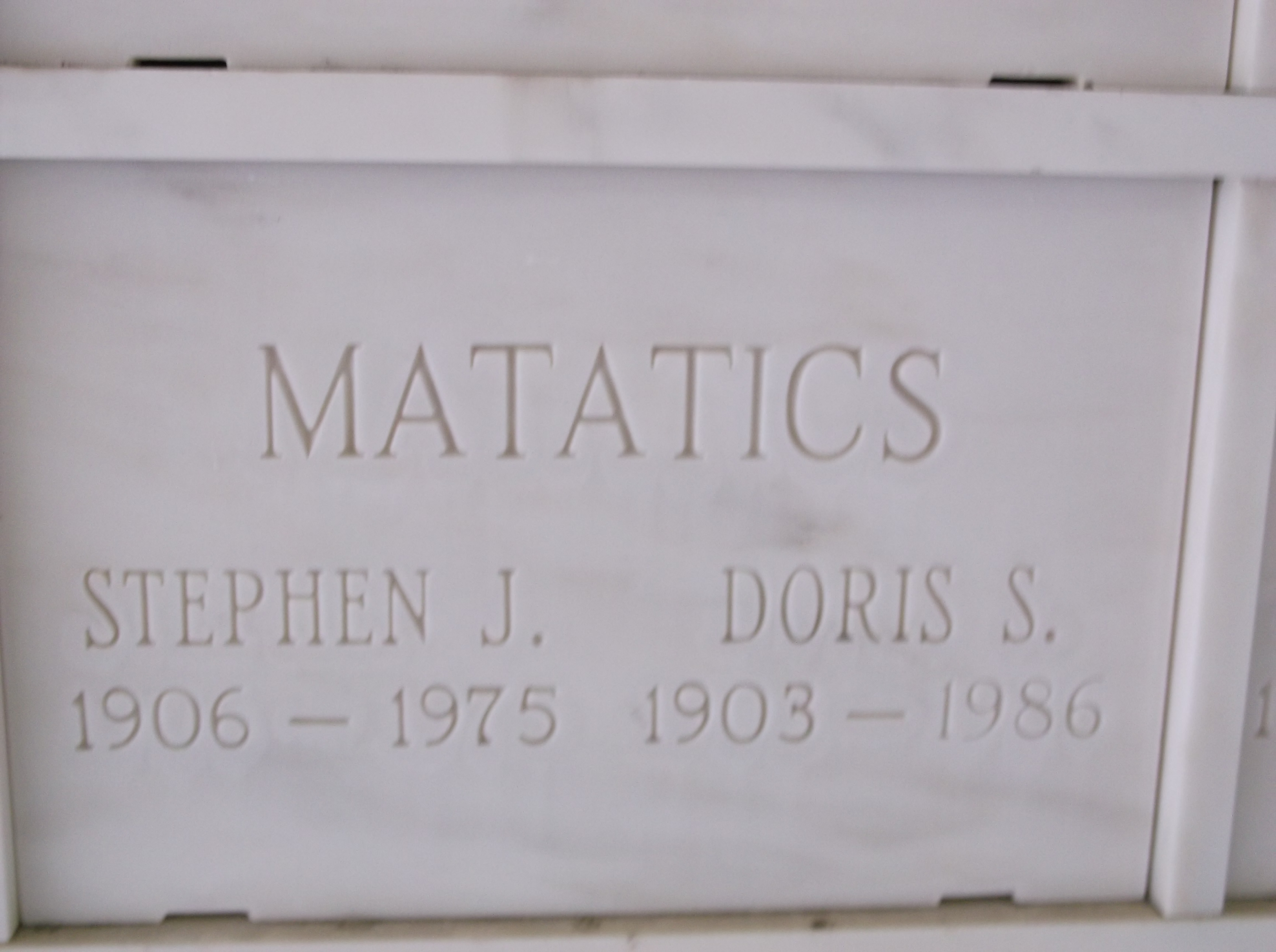 Stephen J Matatics