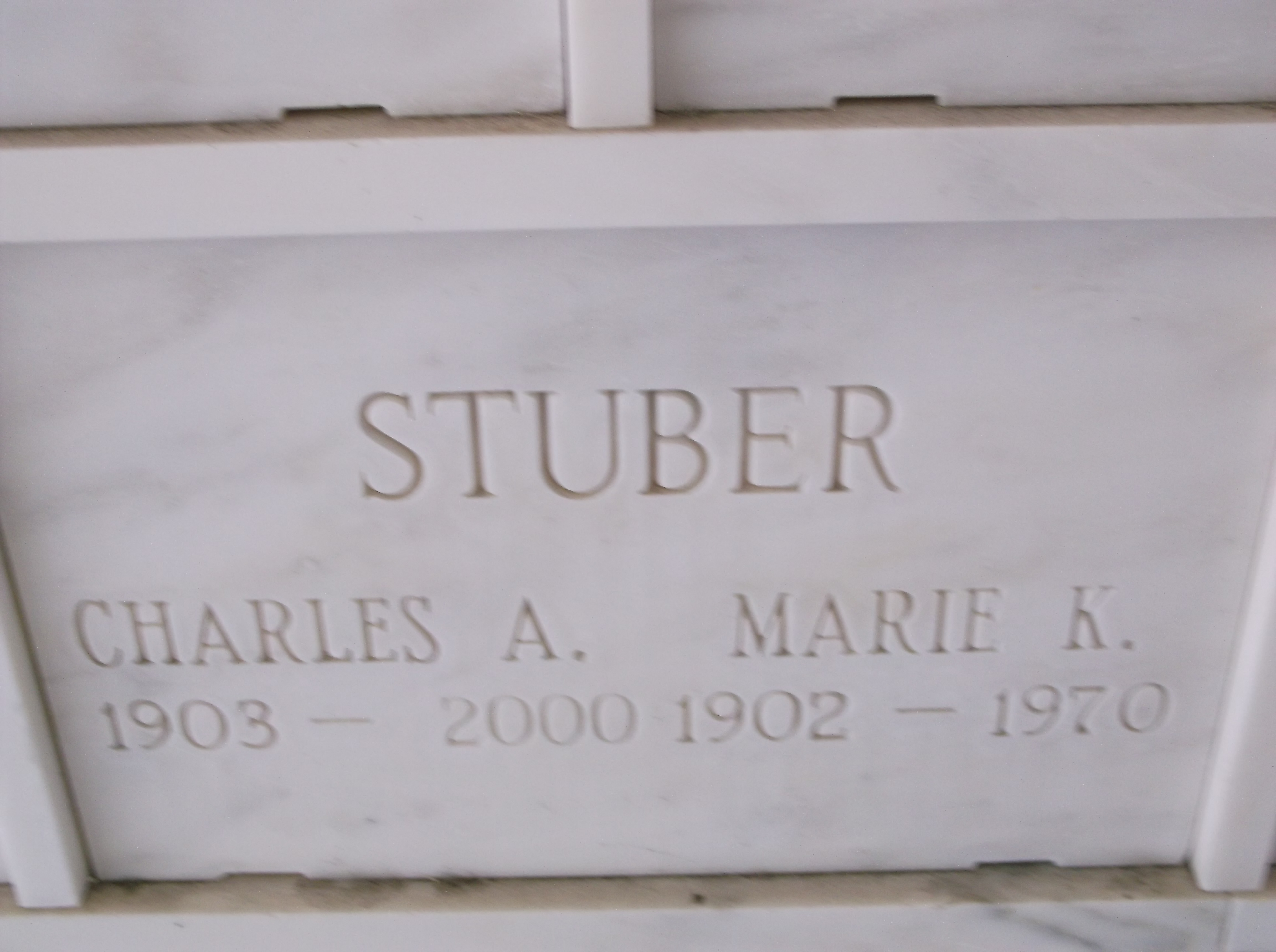 Marie A Stuber