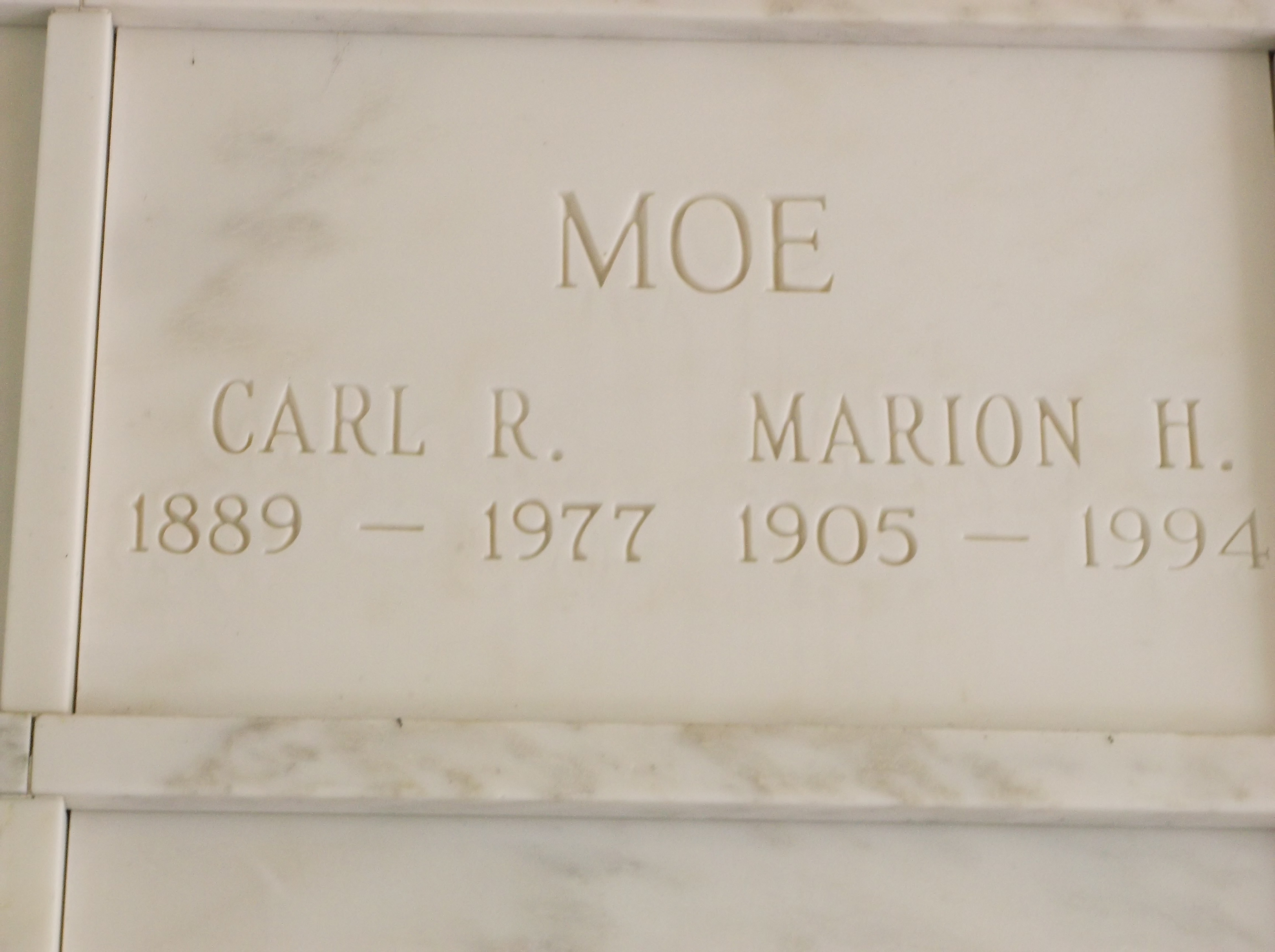 Carl R Moe