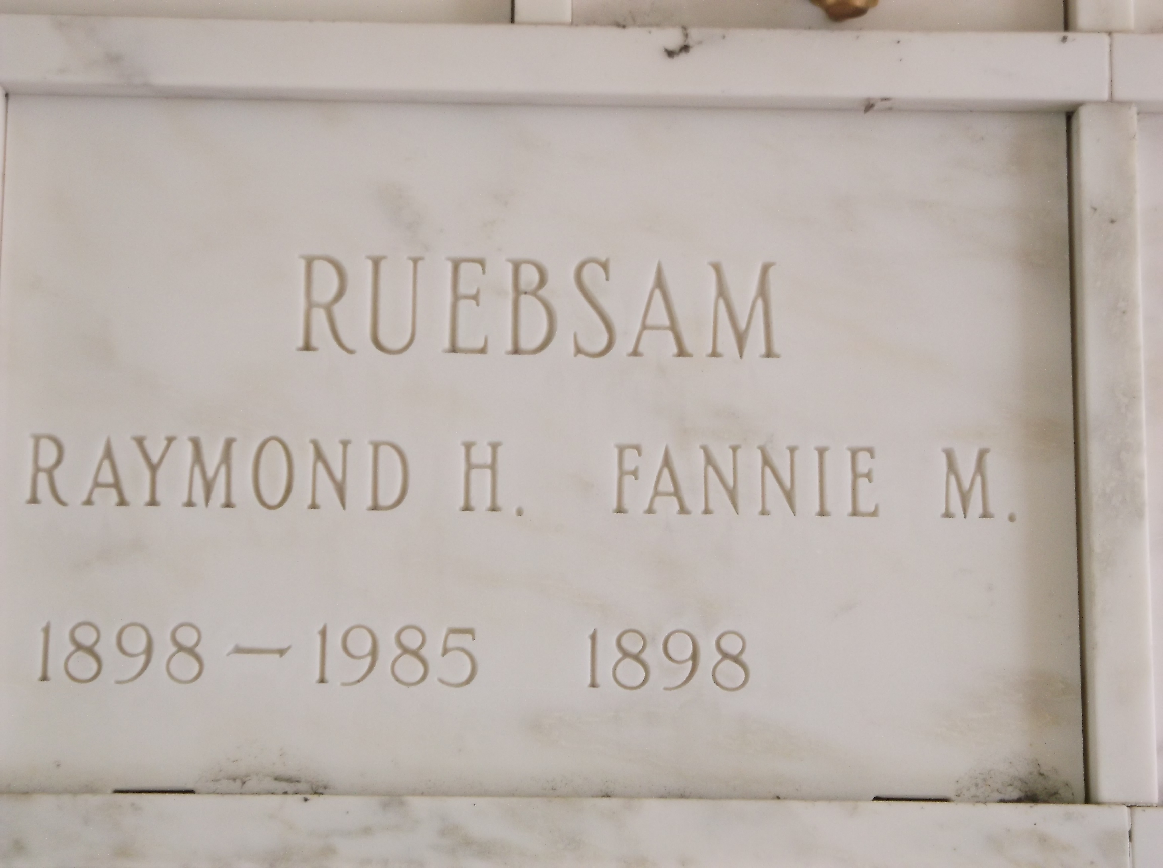 Raymond H Ruebsam