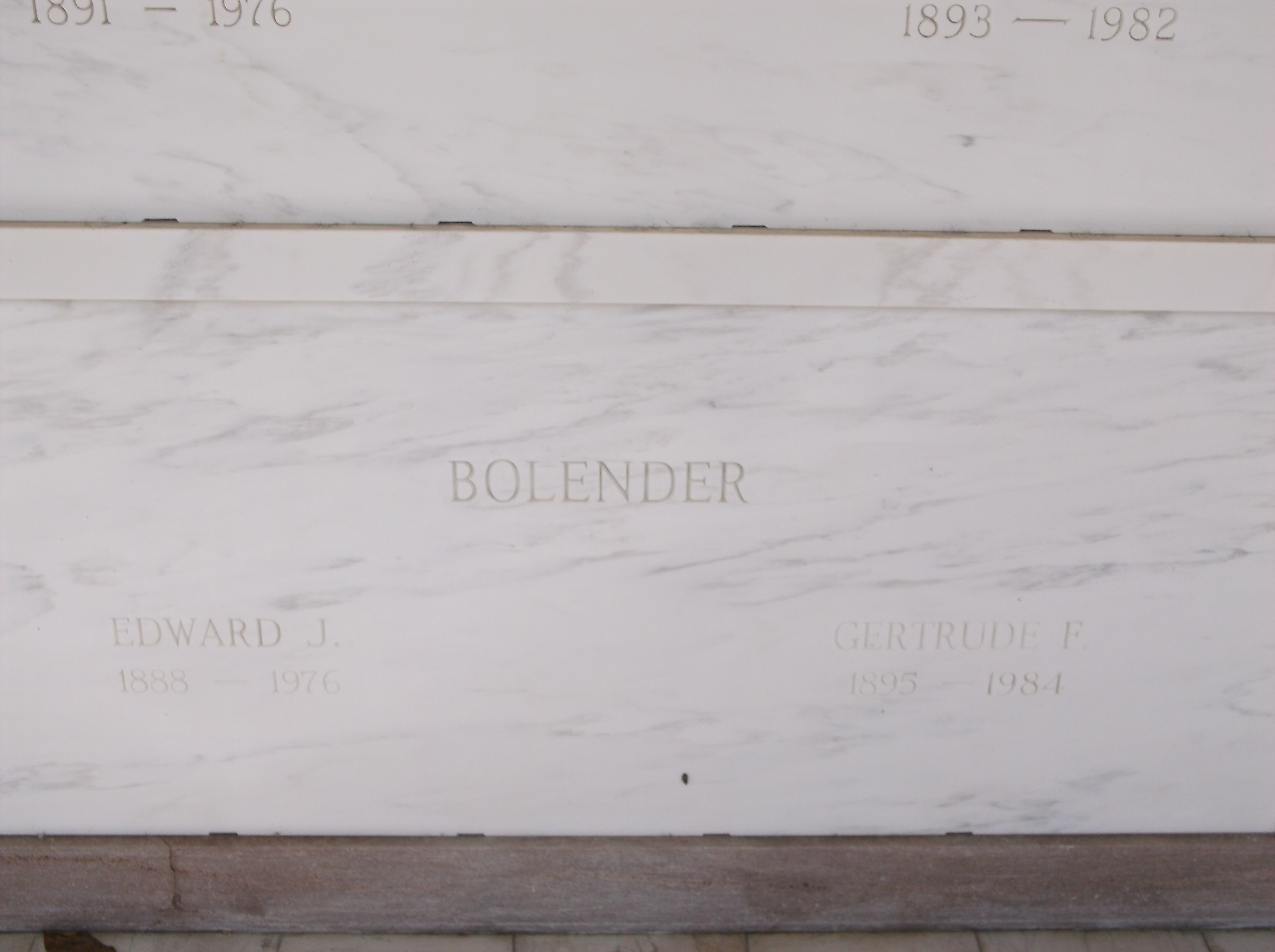 Gertrude F Bolender