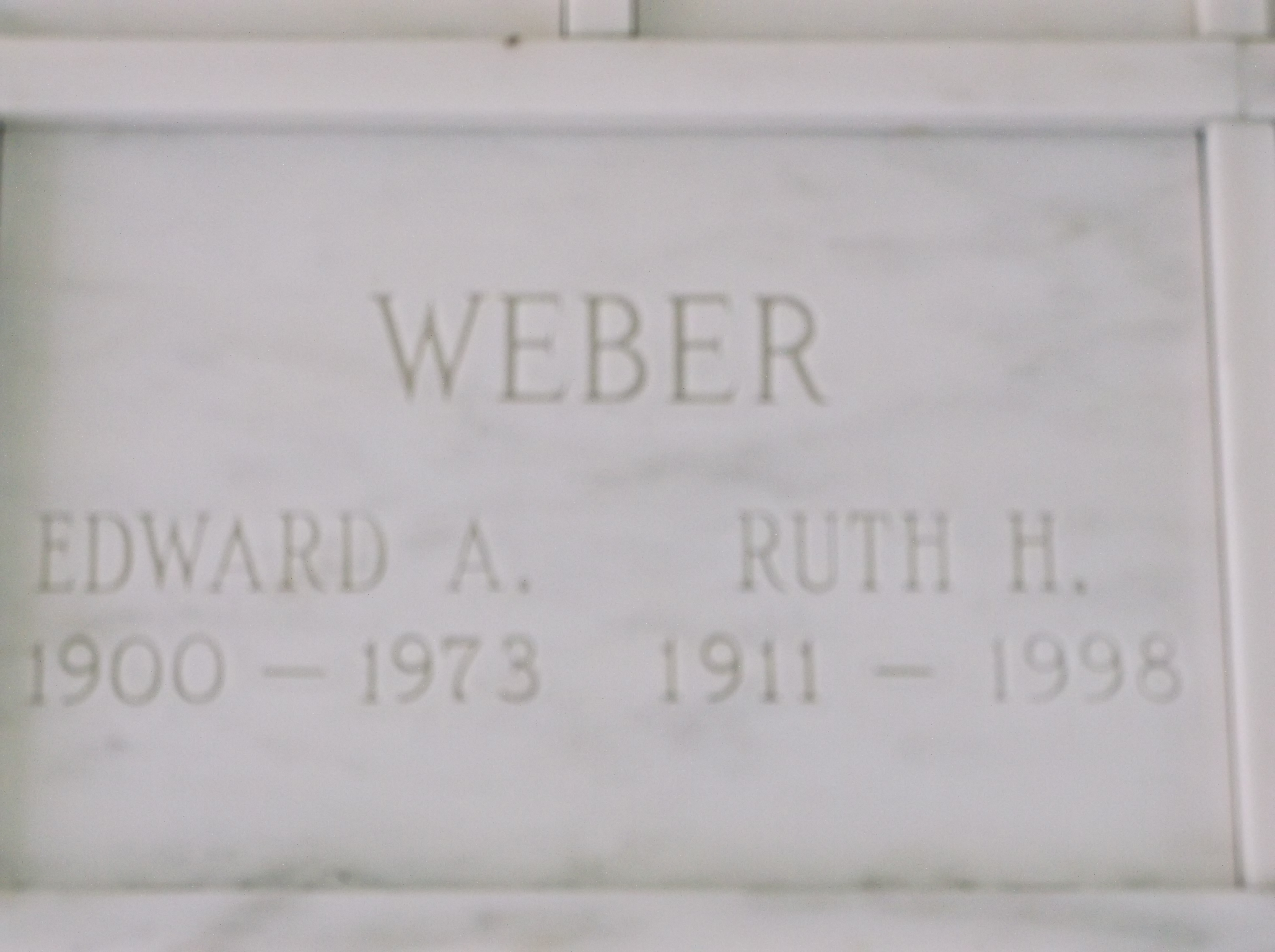 Ruth H Weber